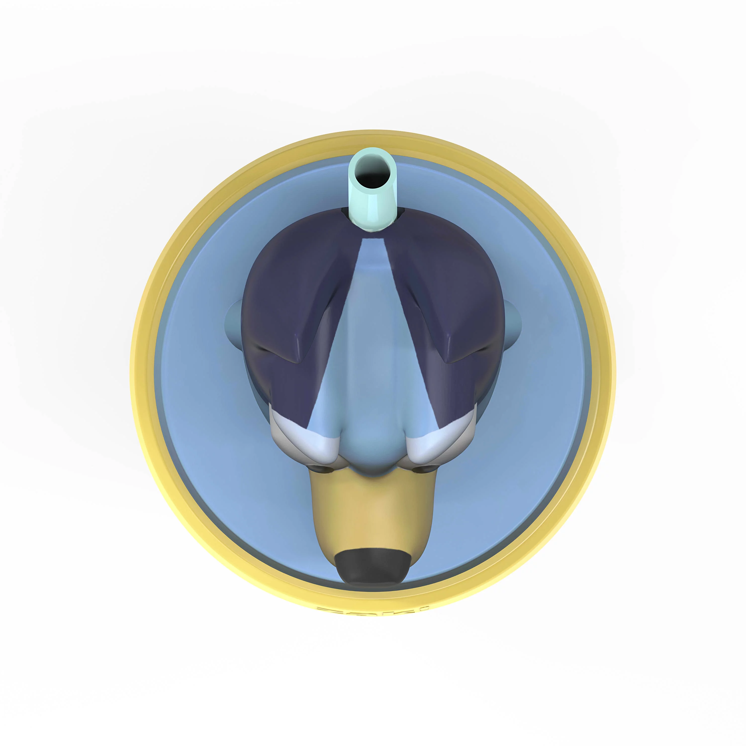 Bluey & Friends 18 oz. Plastic Tumbler with Straw and Sculpted Lid