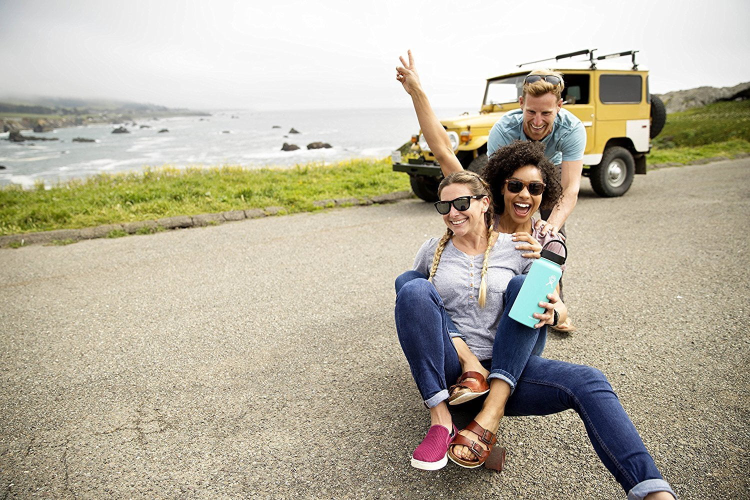 Vacuum Insulated Wide Mouth Stainless Steel Water Bottle with Flex Cap