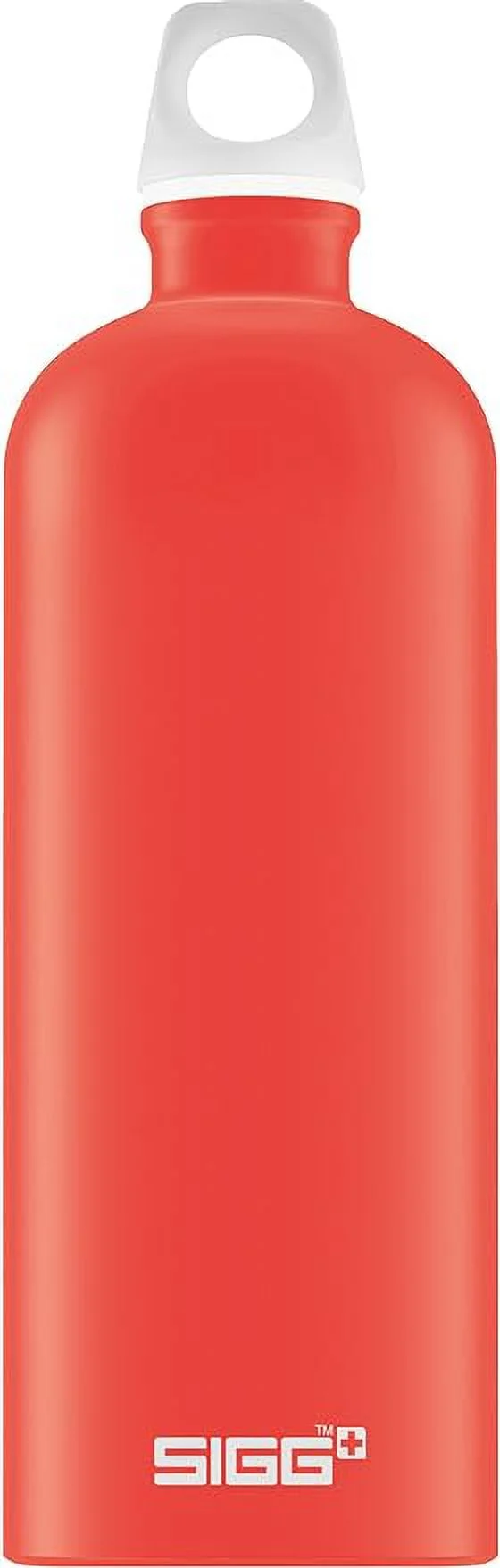 Sigg - Aluminum Water Bottle - Traveller Scarlet - Climate Neutral Certified - Suitable For Carbonated Beverages - Leakproof & Lightweight - BPA Free - 34 oz