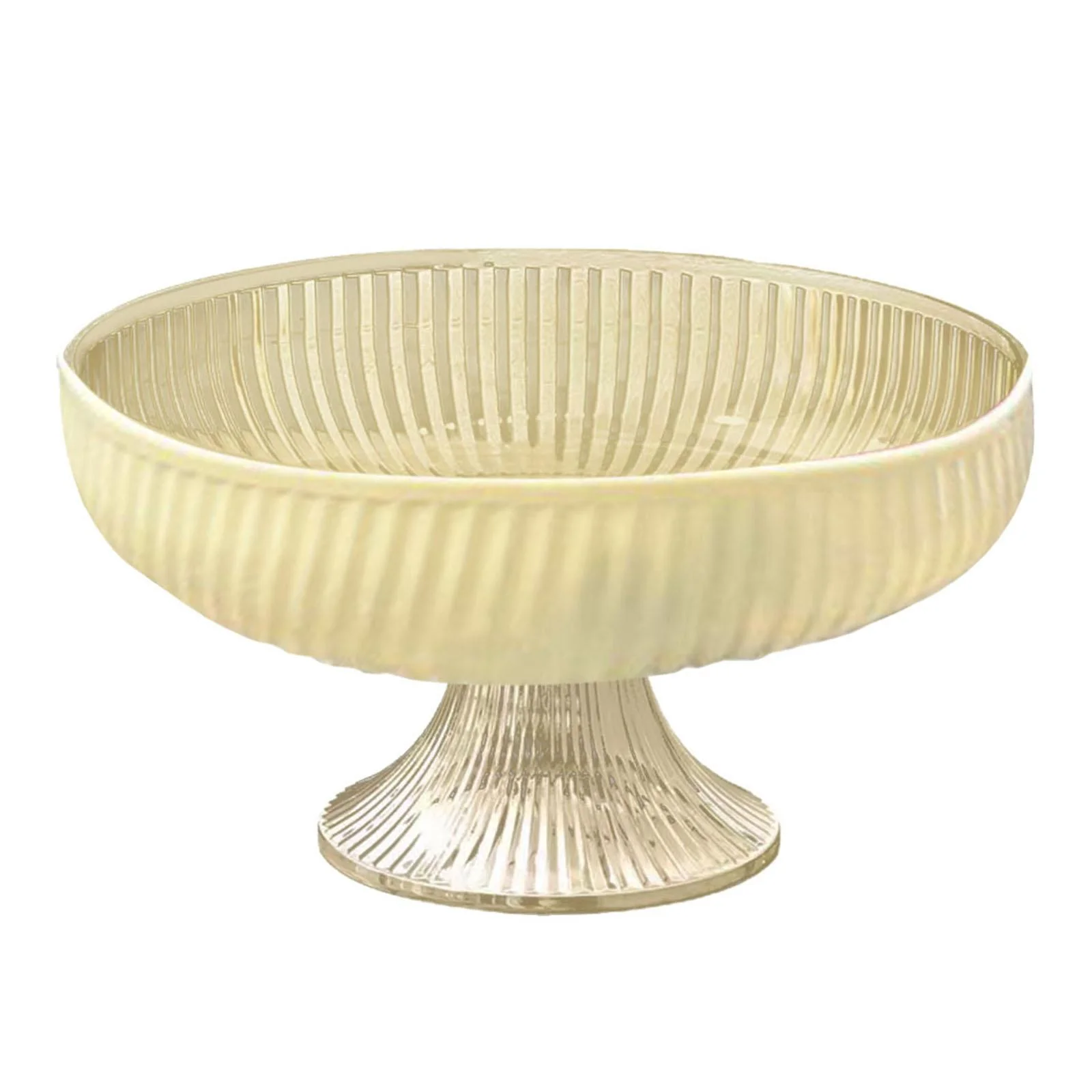 TISHITA Footed Fruit Bowl Pedestal Bowl Dessert Bowl Elegant with Base, Serving Fruit Tray for Wedding Home Farmhouse Kitchen Counter