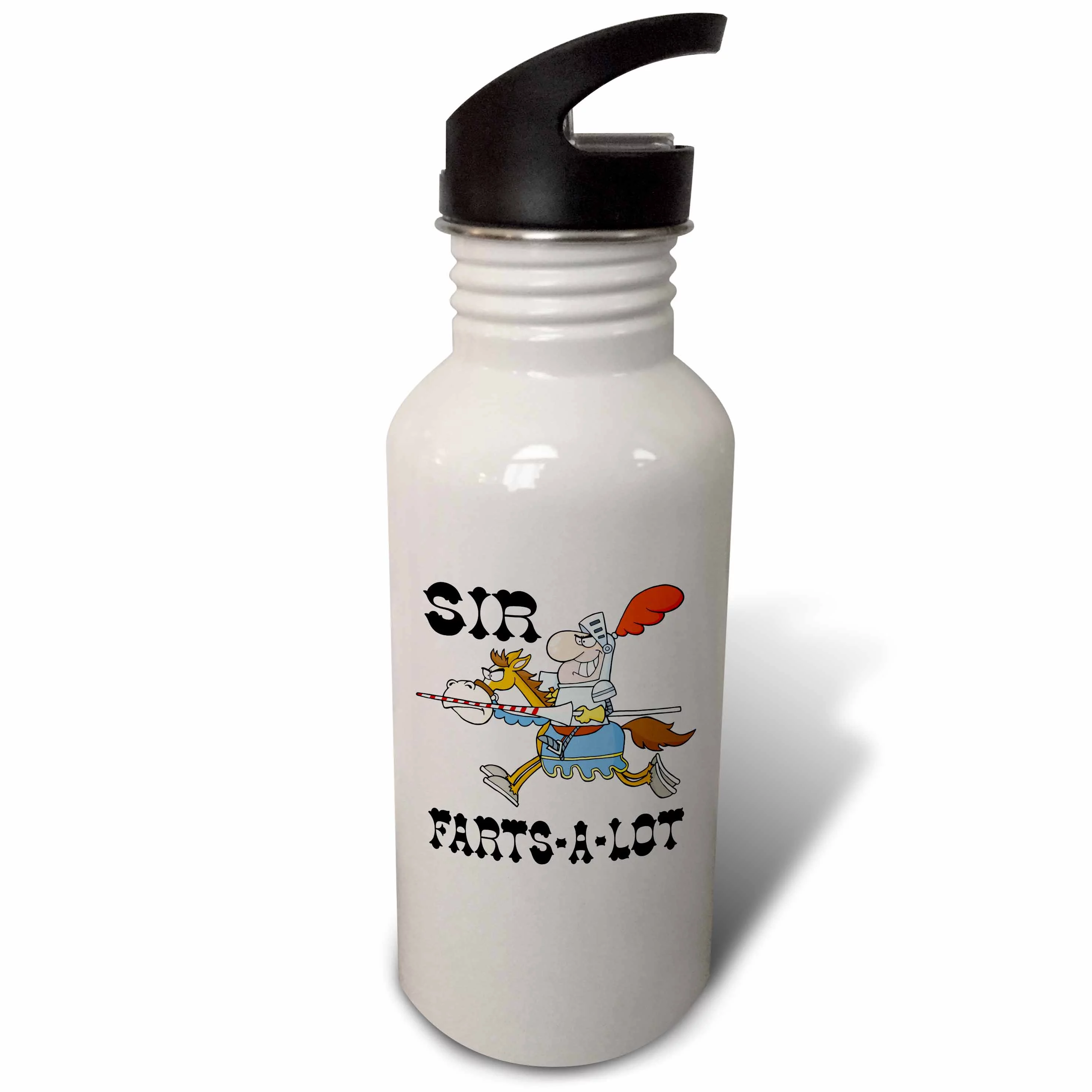 Funny Knight Sir Farts A Lot 21 oz Sports Water Bottle wb-203483-1