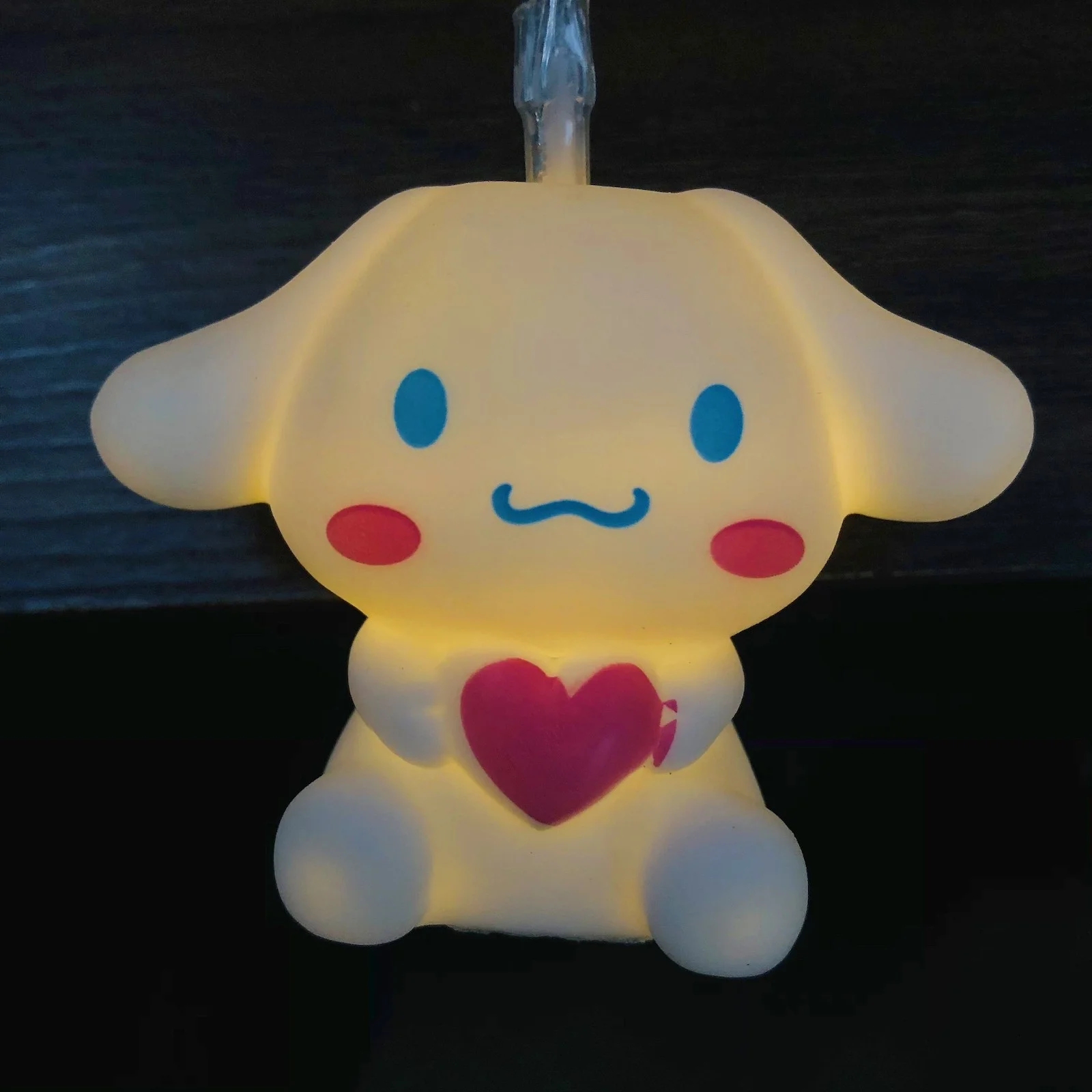 Sezrgiu Big Ear Dog Cinnamoroll Night Light Battery Operated LED Indoor Boys Girls Child Bedroom Party Supply