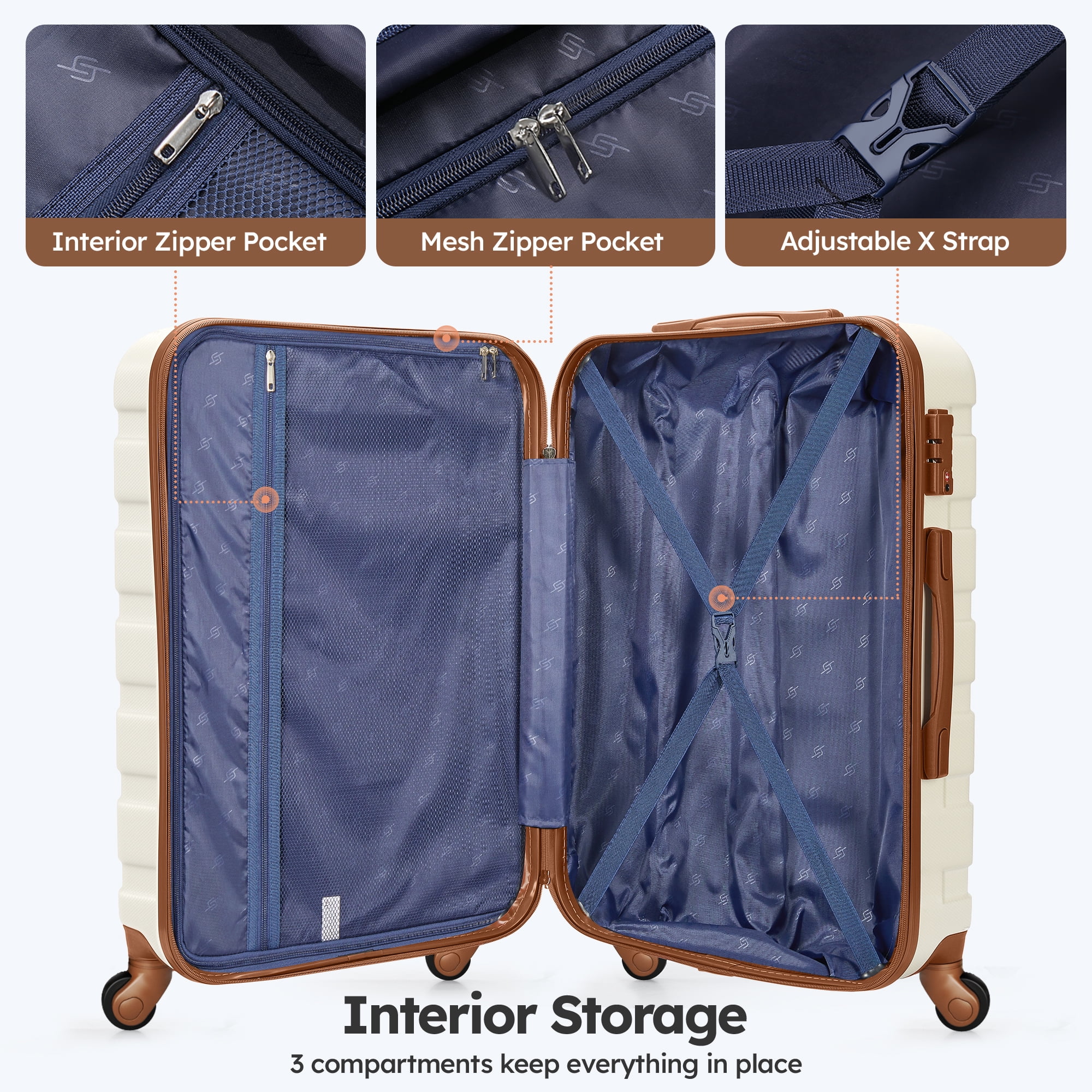 Suitour 4 Piece Luggage Sets(20