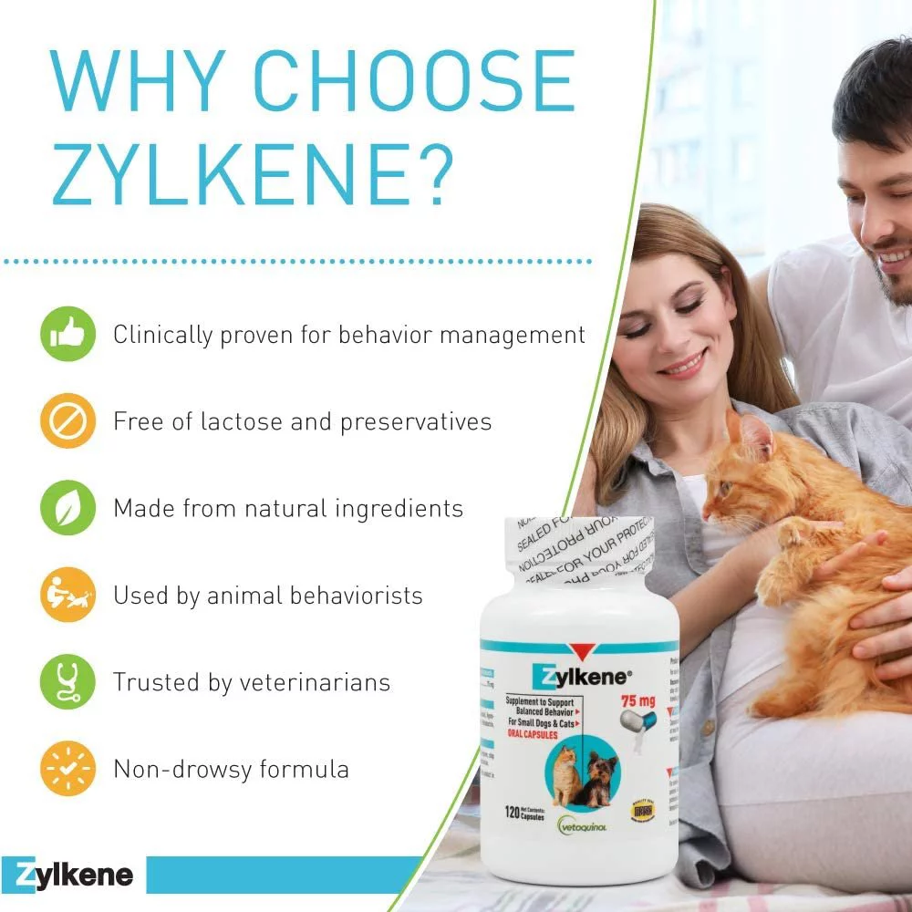 Zylkene Vetoquinol 75mg 120 Capsules