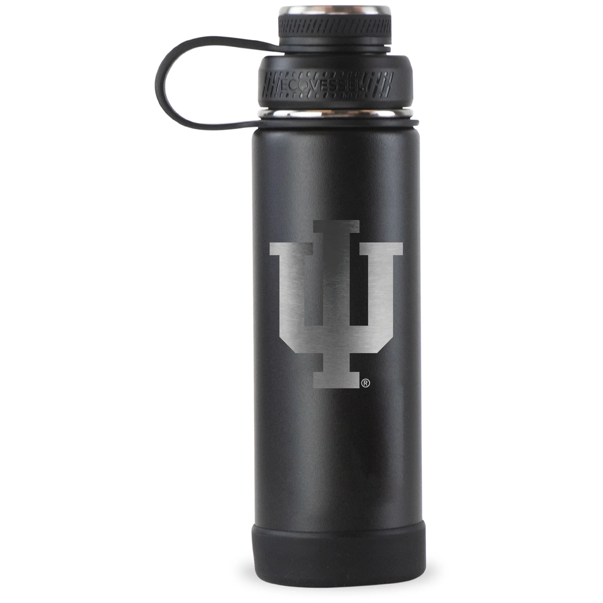 Black Indiana Hoosiers 20oz. EcoVessel Boulder Bottle