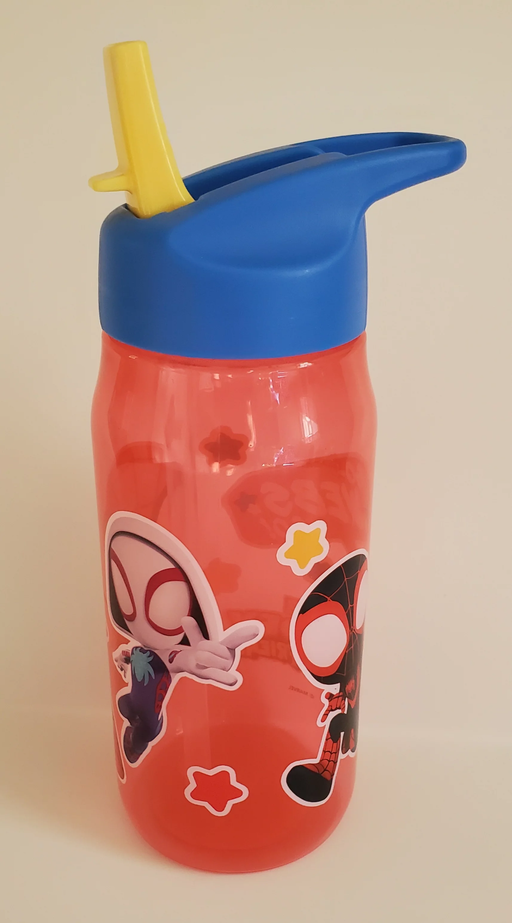 Marvel Spider-Man Characters Sip Bottles, 16 oz. With Bonus 6 Pack Sugar Free Drink Mix