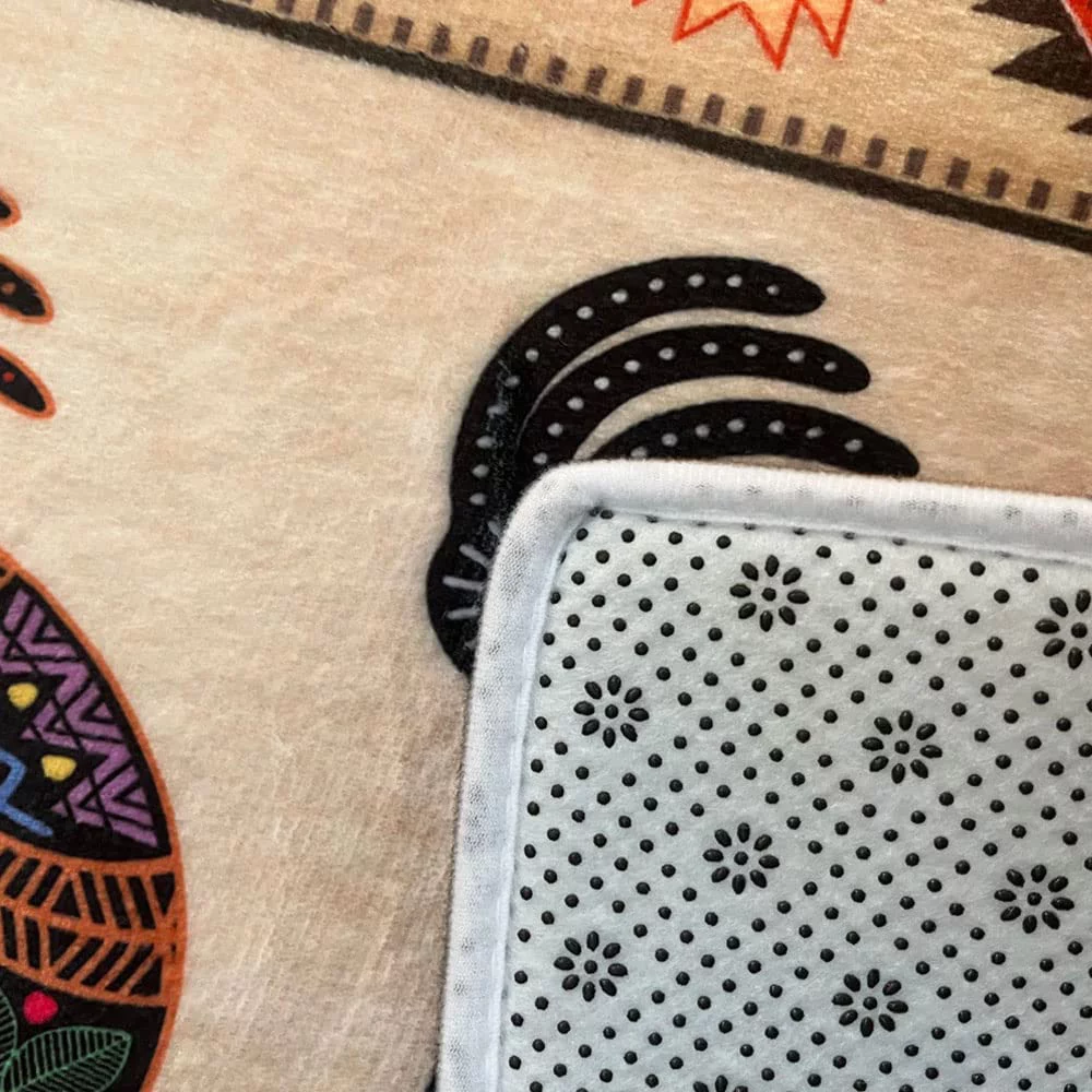 Southwestern Bathroom Rugs, Southwestern Tribal Native America Rugs Kokopelli Bathroom Rugs Geometric Retro Abstract Art Hipster Bath mat Southwestern Bathroom Rugs