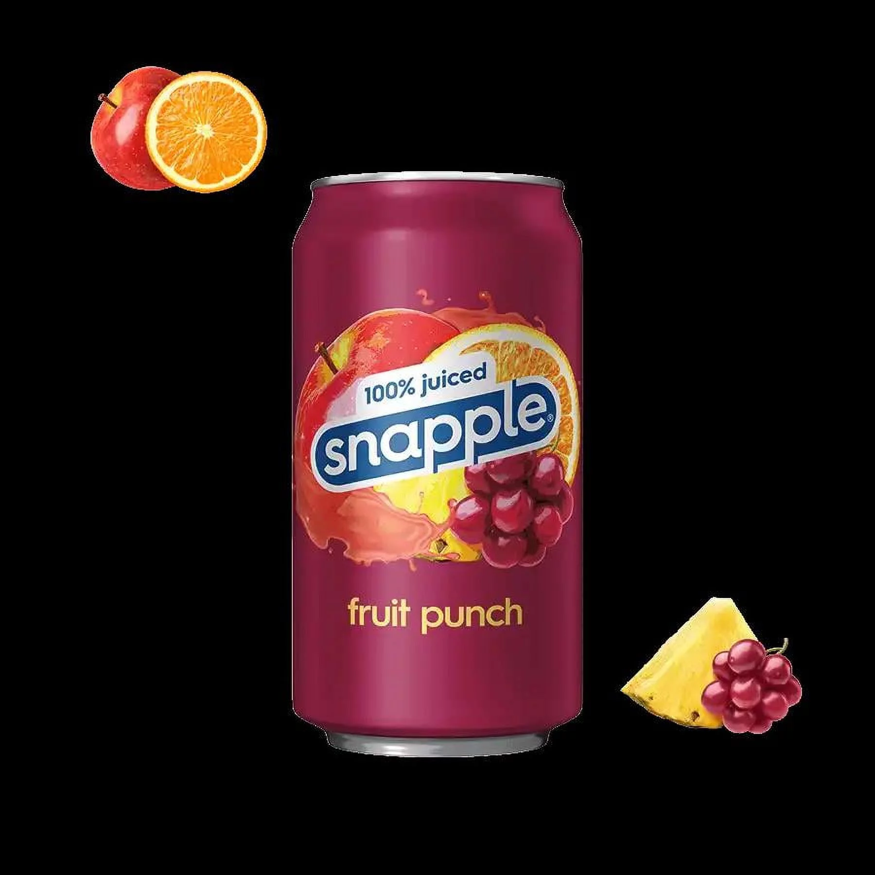 Snapple Fruit Punch, All Natural, 11.5oz Can (Pack of 15)