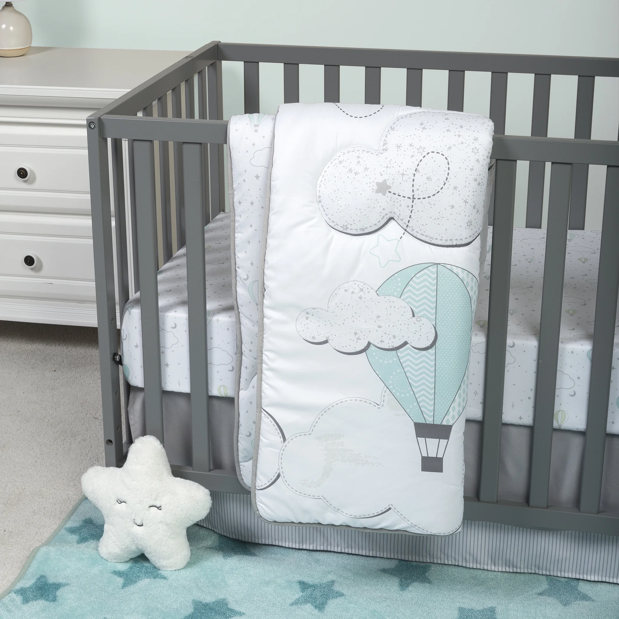Sammy & Lou Unisex Starry Dreams 4 PC Baby Crib Bedding Set