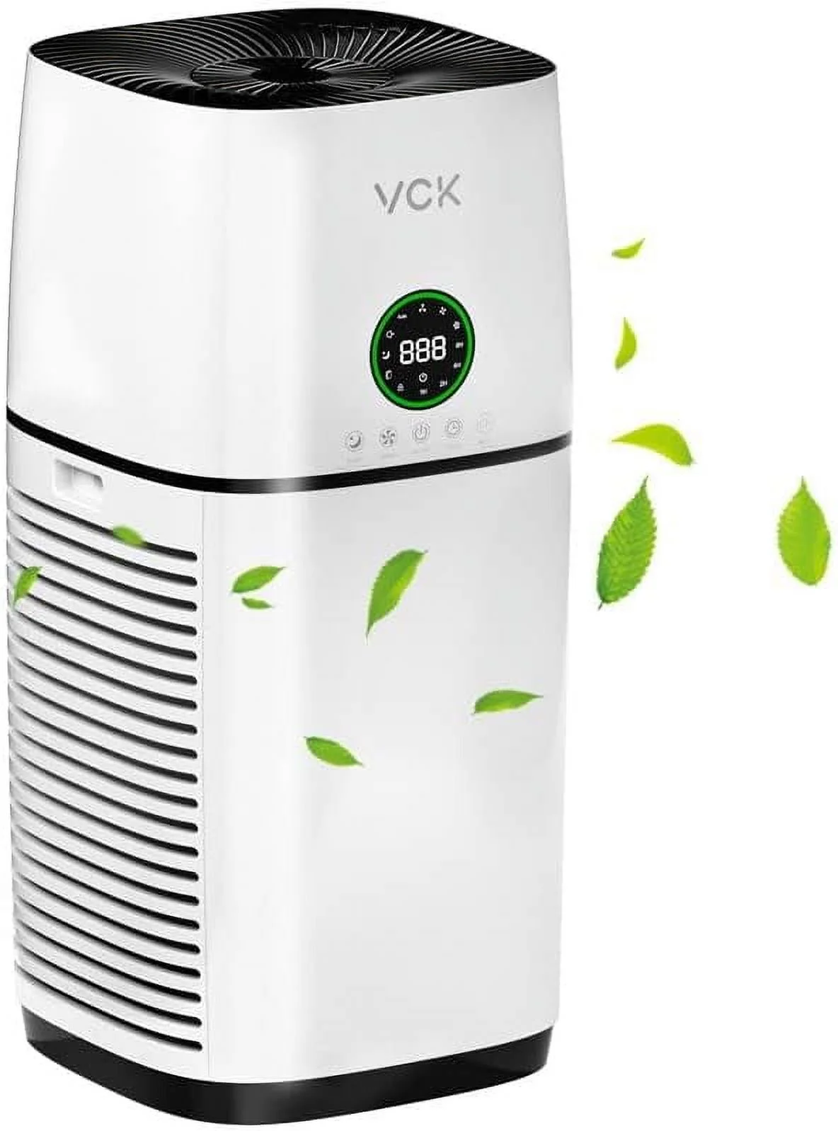 VCK Air Purifier with H14 True HEPA Filter and PM2.5 Monitor, Quiet Air Purifier CARD up to 500 for Home Bedroom Large Room