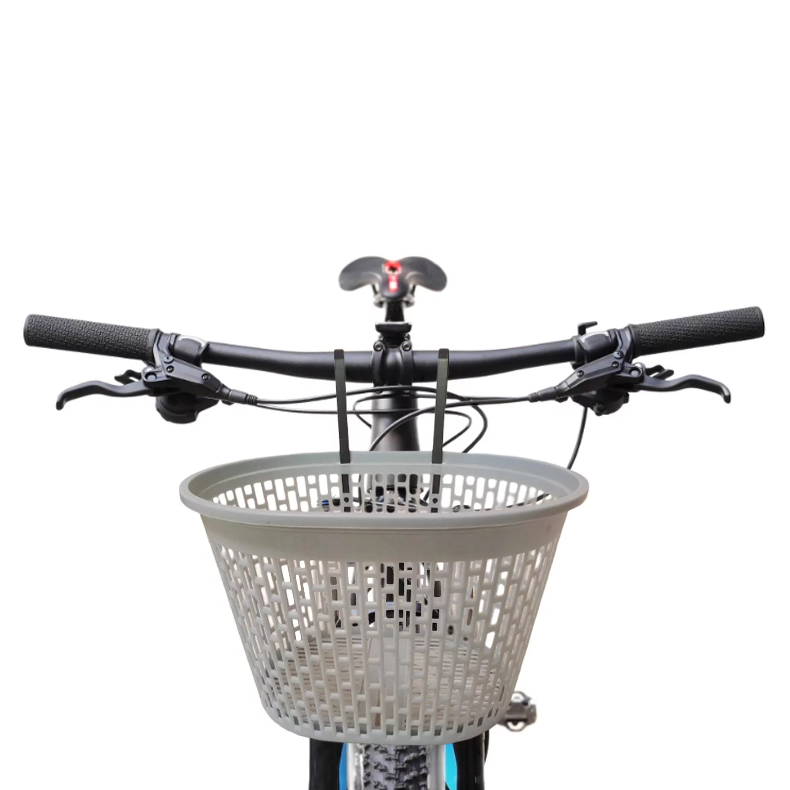 Folding Bike Frame Basket, Bike Cargo Rack Balance Bike Tricycle, Pet Carrying Carrier, Boys Multi Purpose Camping, Bike Handlebar Front Basket Grey
