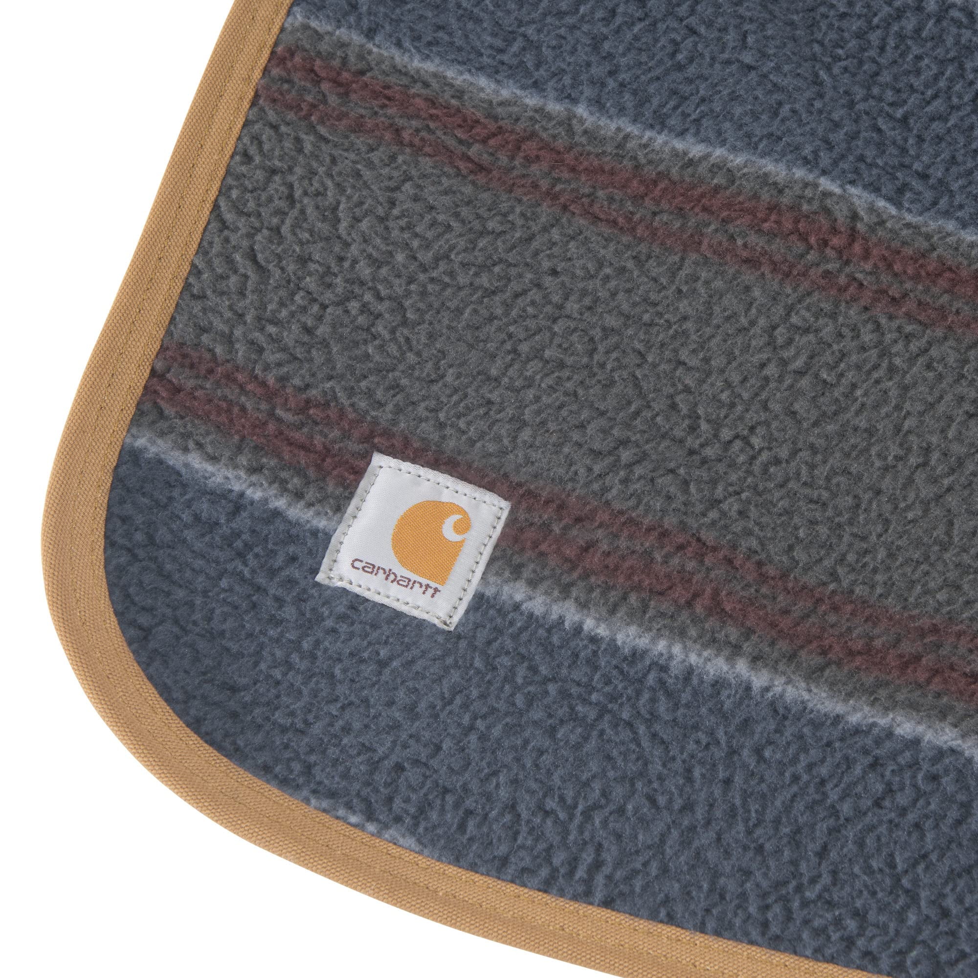 Carhartt Firm Duck Sherpa-Lined Throw Blanket, Reversible Pet Blanket
