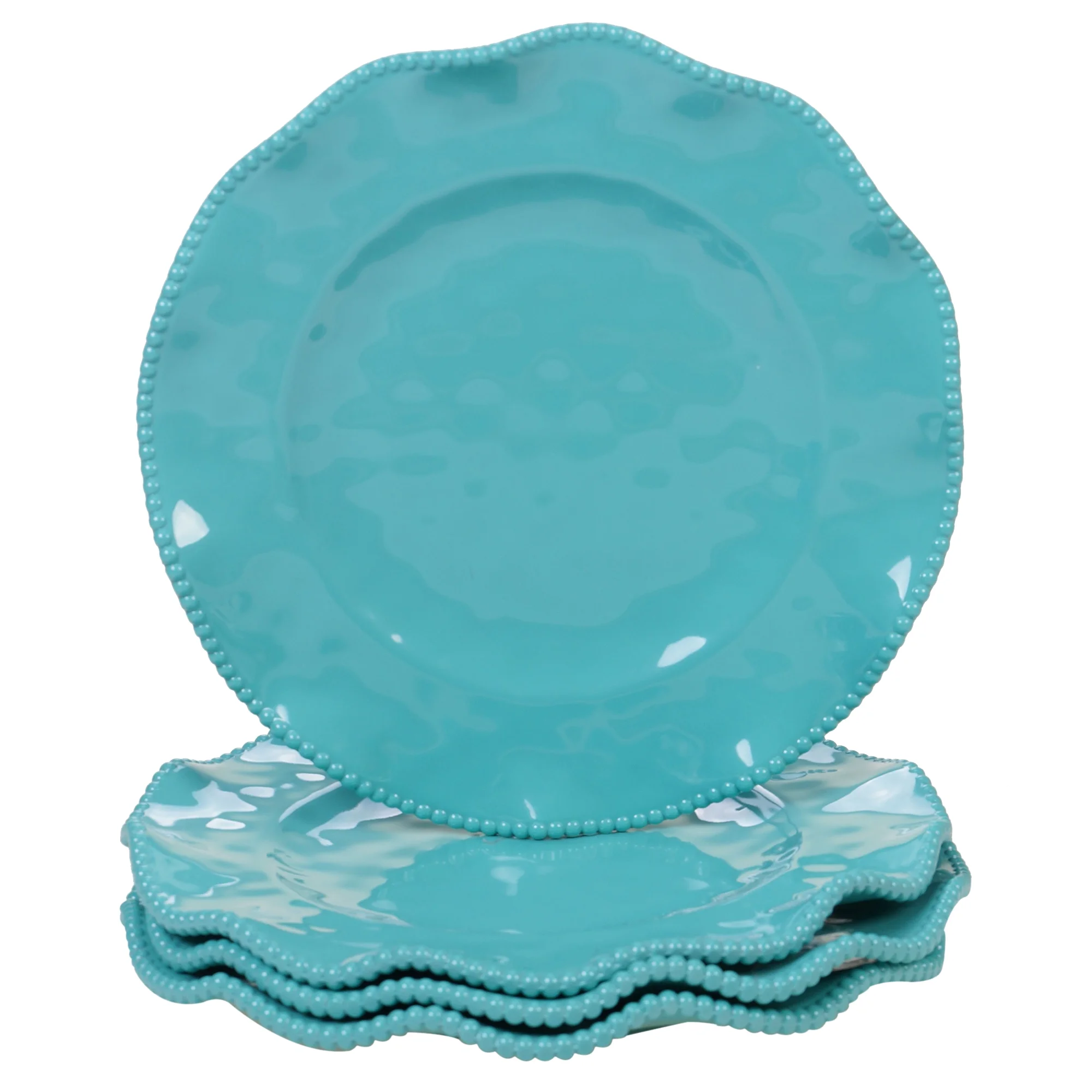Perlette Teal Set/4 Dinner Plate 11