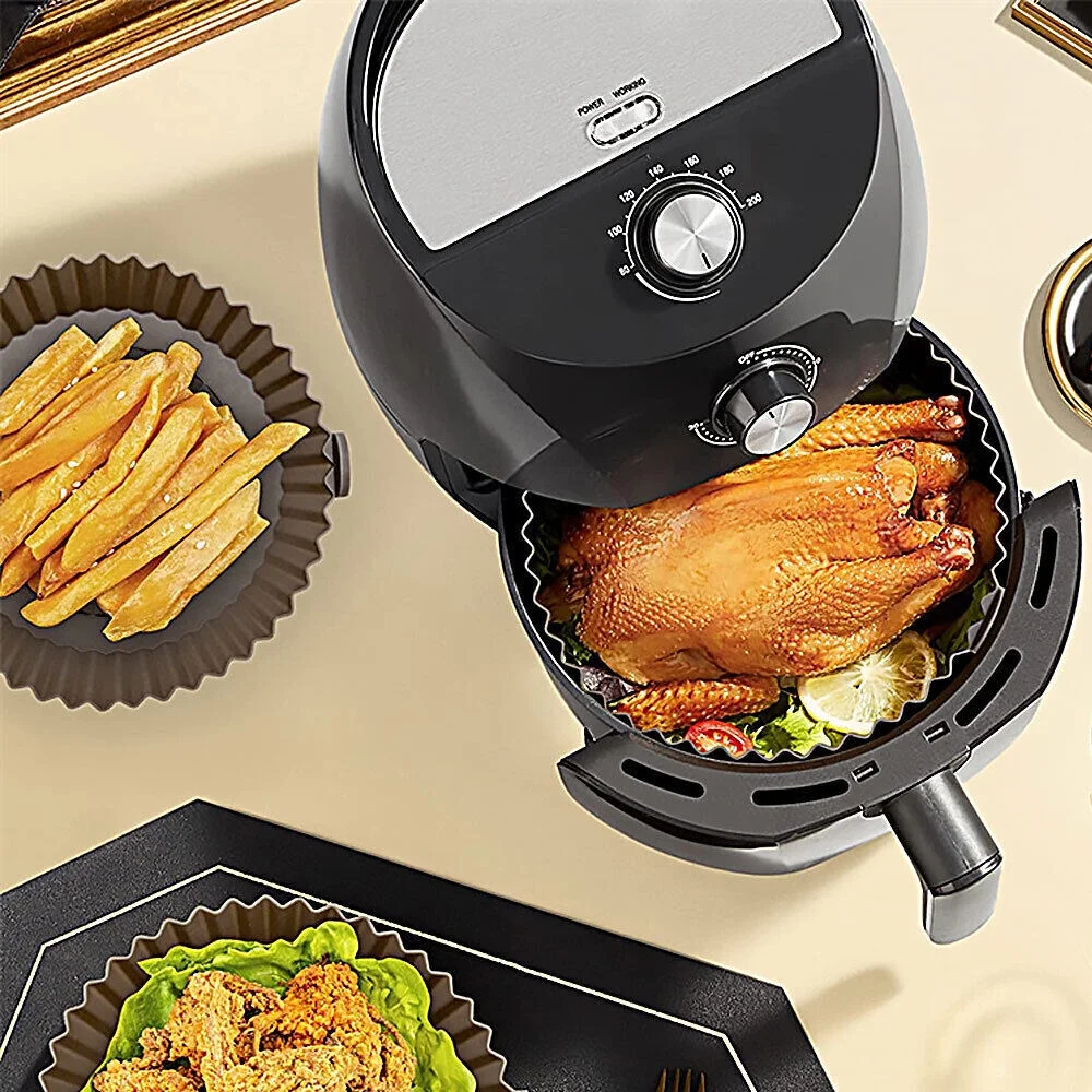 Air Fryer Silicone Pot Reusable Non-stick Air Fryer Silicone Liners Large USA