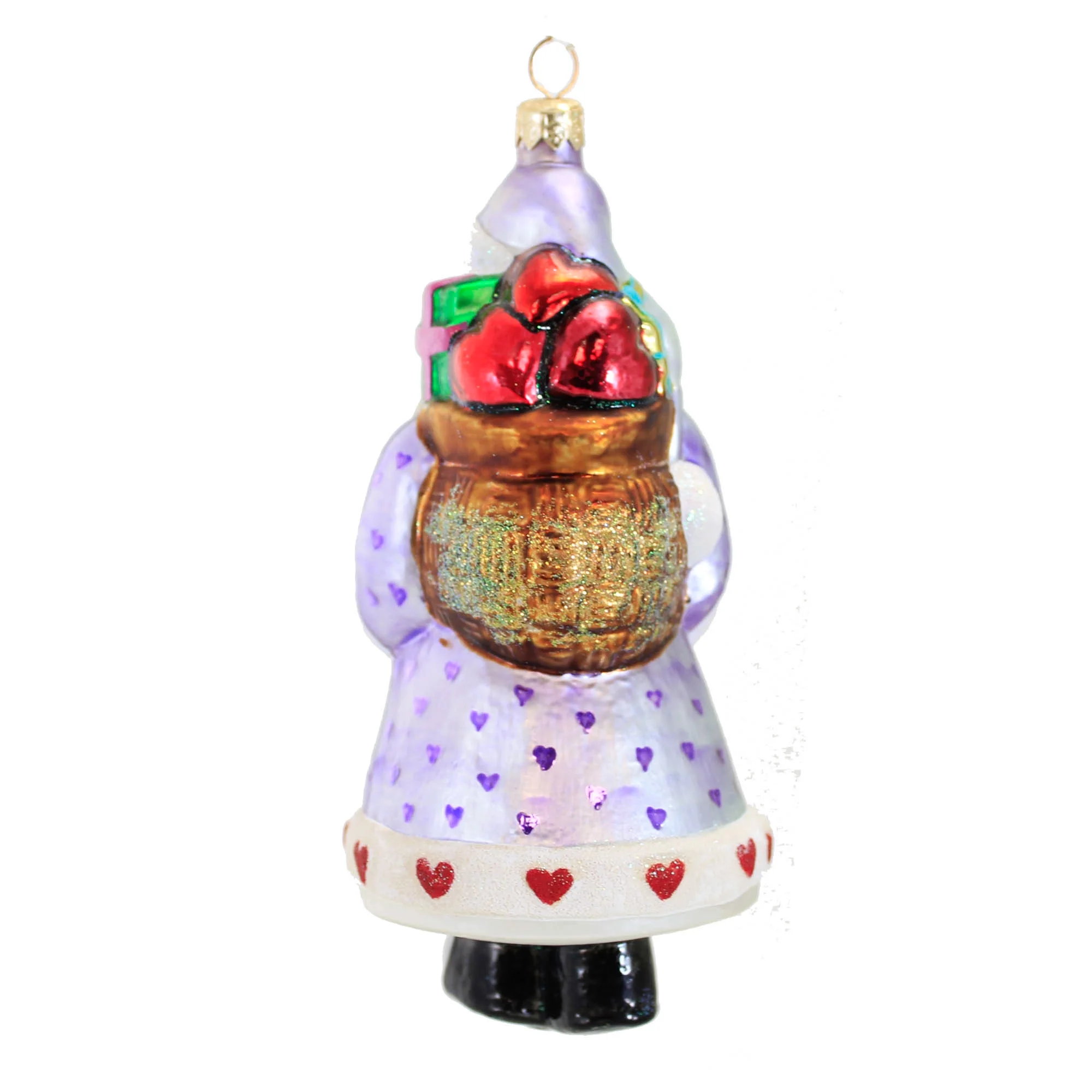 Christopher Radko CANDY SANTA Glass Ornament Christmas 983010