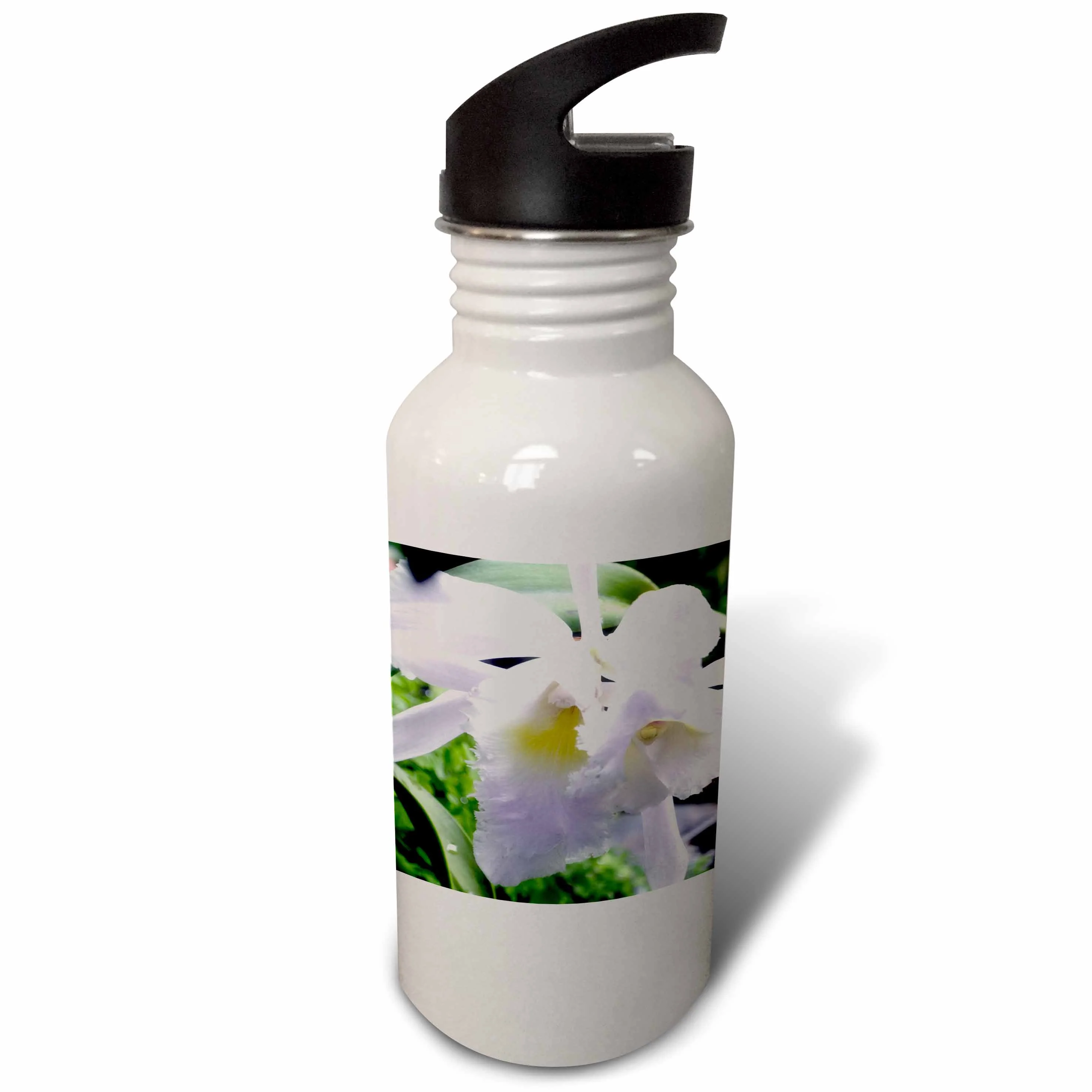 A soft beautiful lavender colored orchid flower 21 oz Sports Water Bottle wb-179647-1