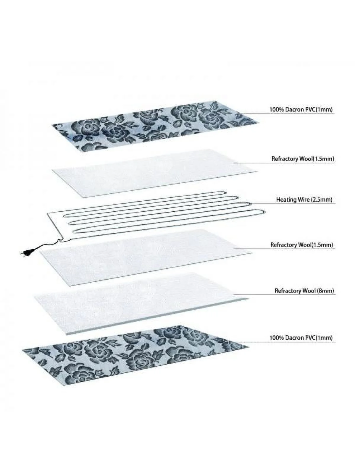 MarinaVida Pet Warm Heated Pad Puppy Dog Cats Large Electric Waterproof Bed Mat Heater Mats