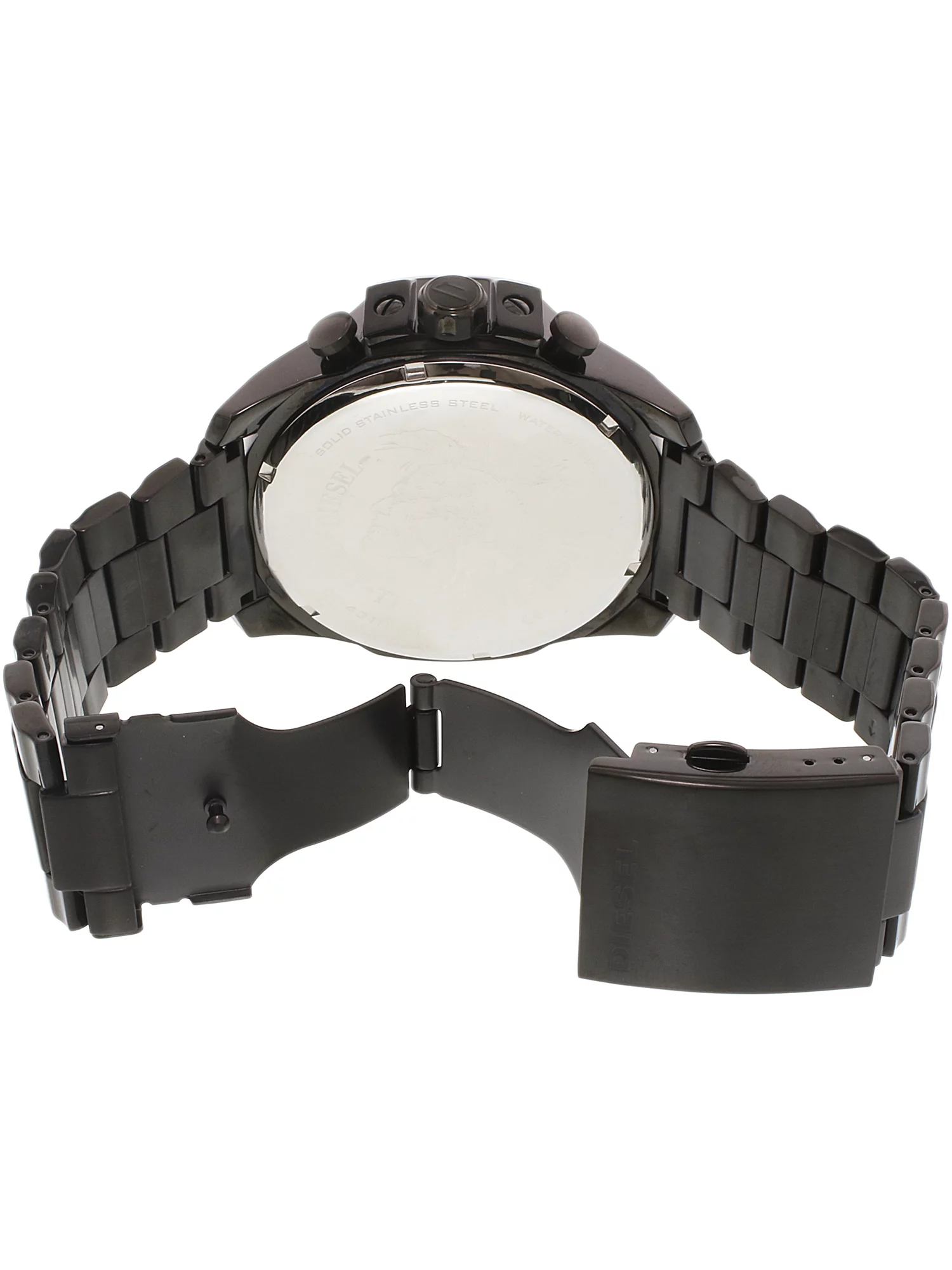 Diesel Men's Mega Chief DZ4318 Black Stainless-Steel Plated Japanese Automatic Fashion Watch