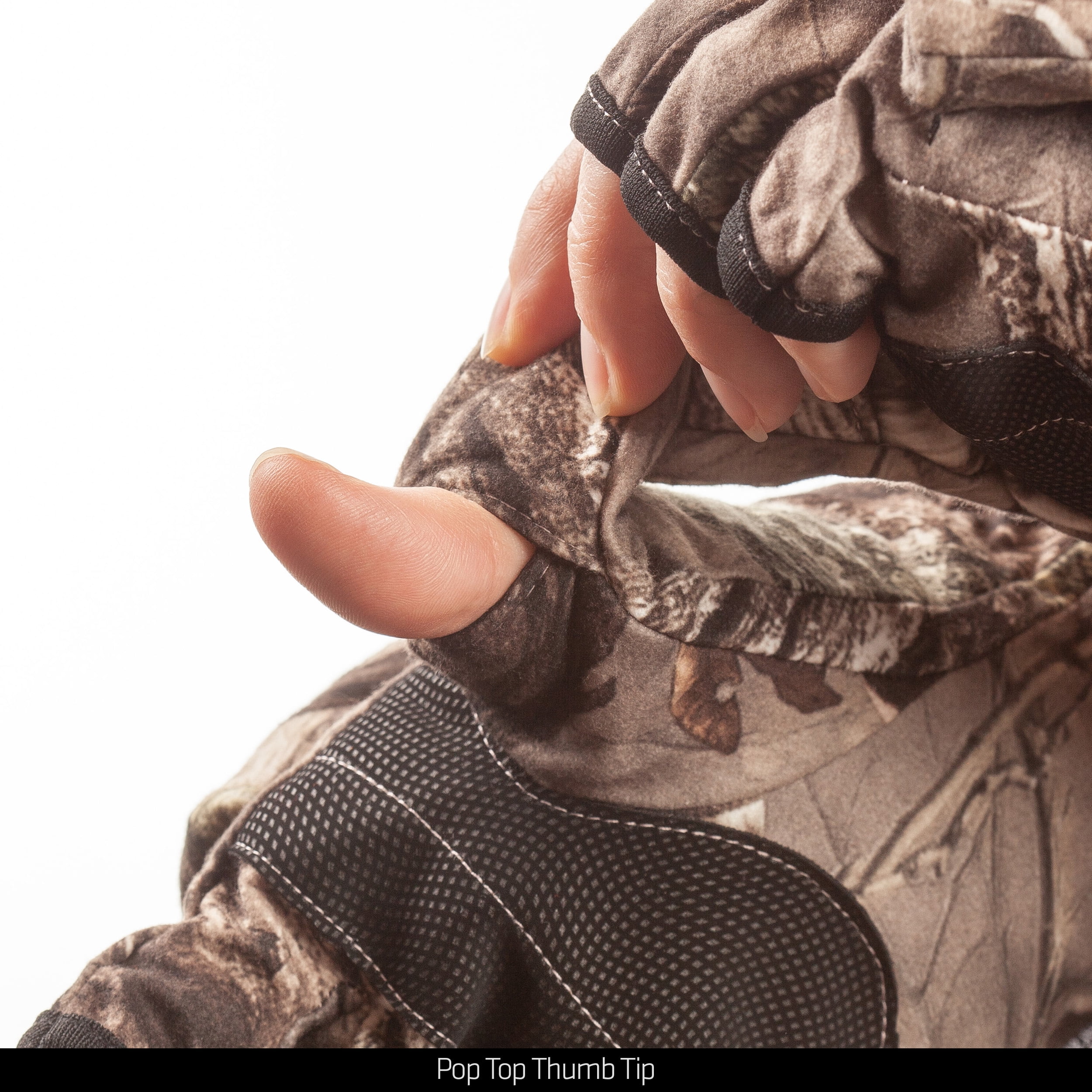 Ladies Hiddn Camo Pop Top Glove Medium