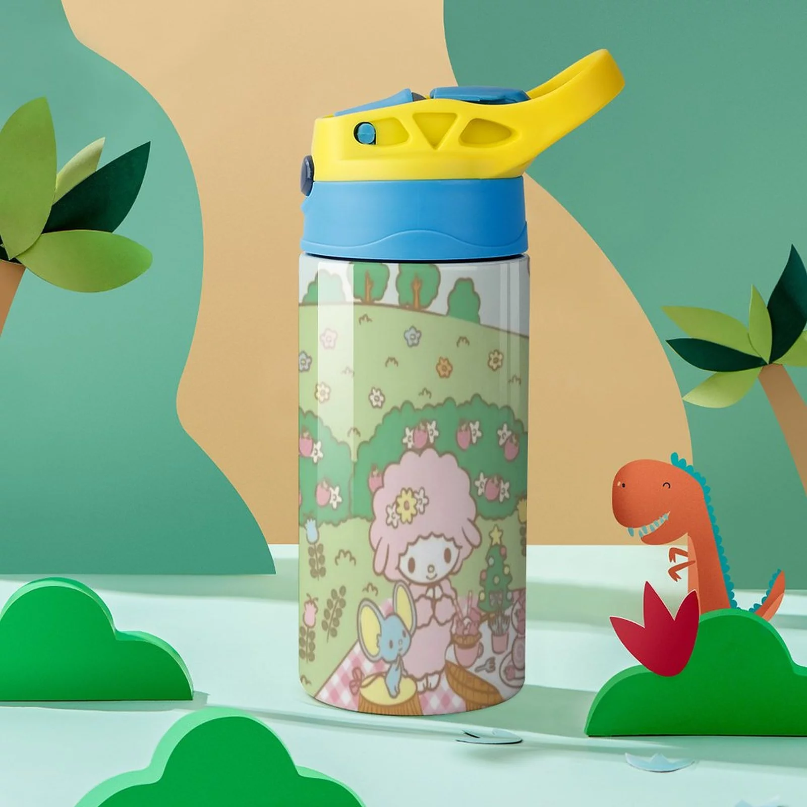 My Melody Children's Water Bottle Vacuum Insulated Stainless Steel Cup With Straw Toddler Thermoses