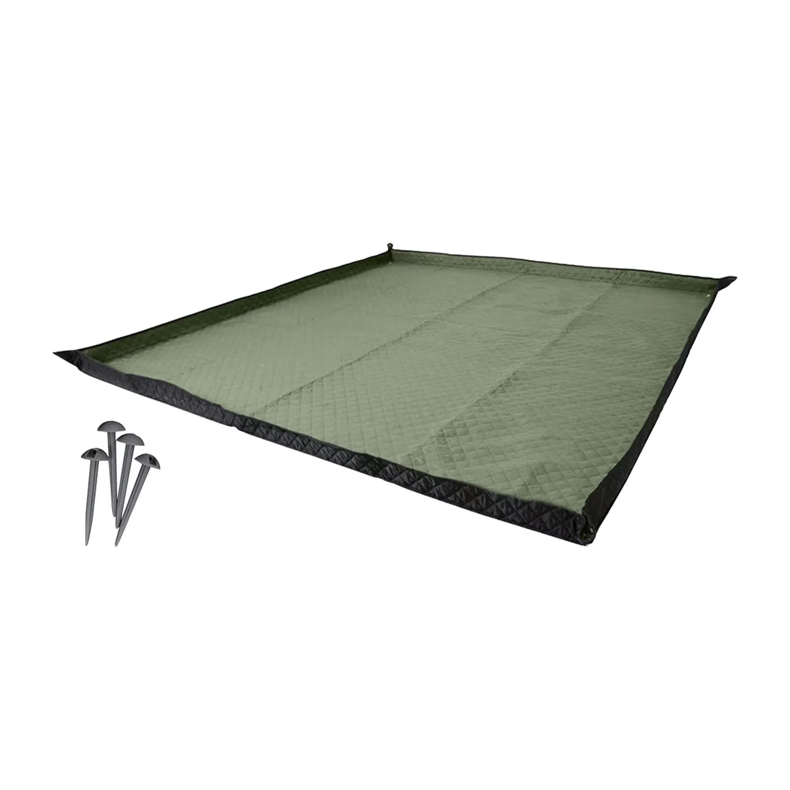 Colaxi Camping Blanket Sleeping Pad Park Blanket Beach Mat with Carry Strap Tent Pad Picnic Blanket for Family Party Camping Outdoor Green