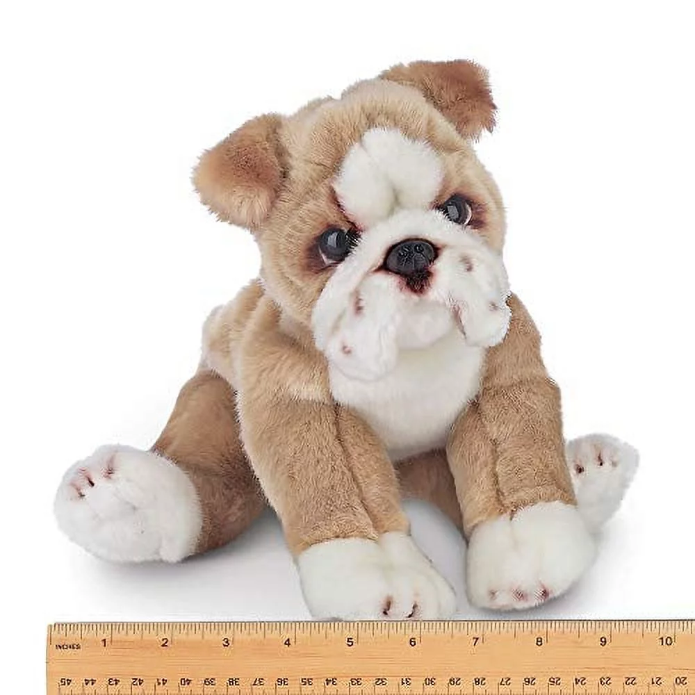 Bearington Tug Bulldog Plush Stuffed Animal Puppy Dog, 13 inch