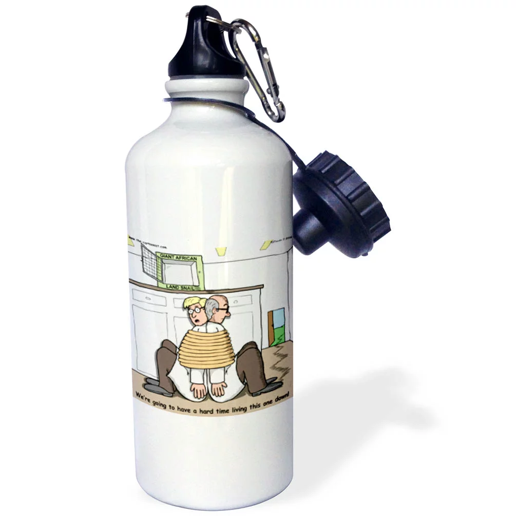 Giant African Land Snail Escapes 21 oz Sports Water Bottle wb-3799-1