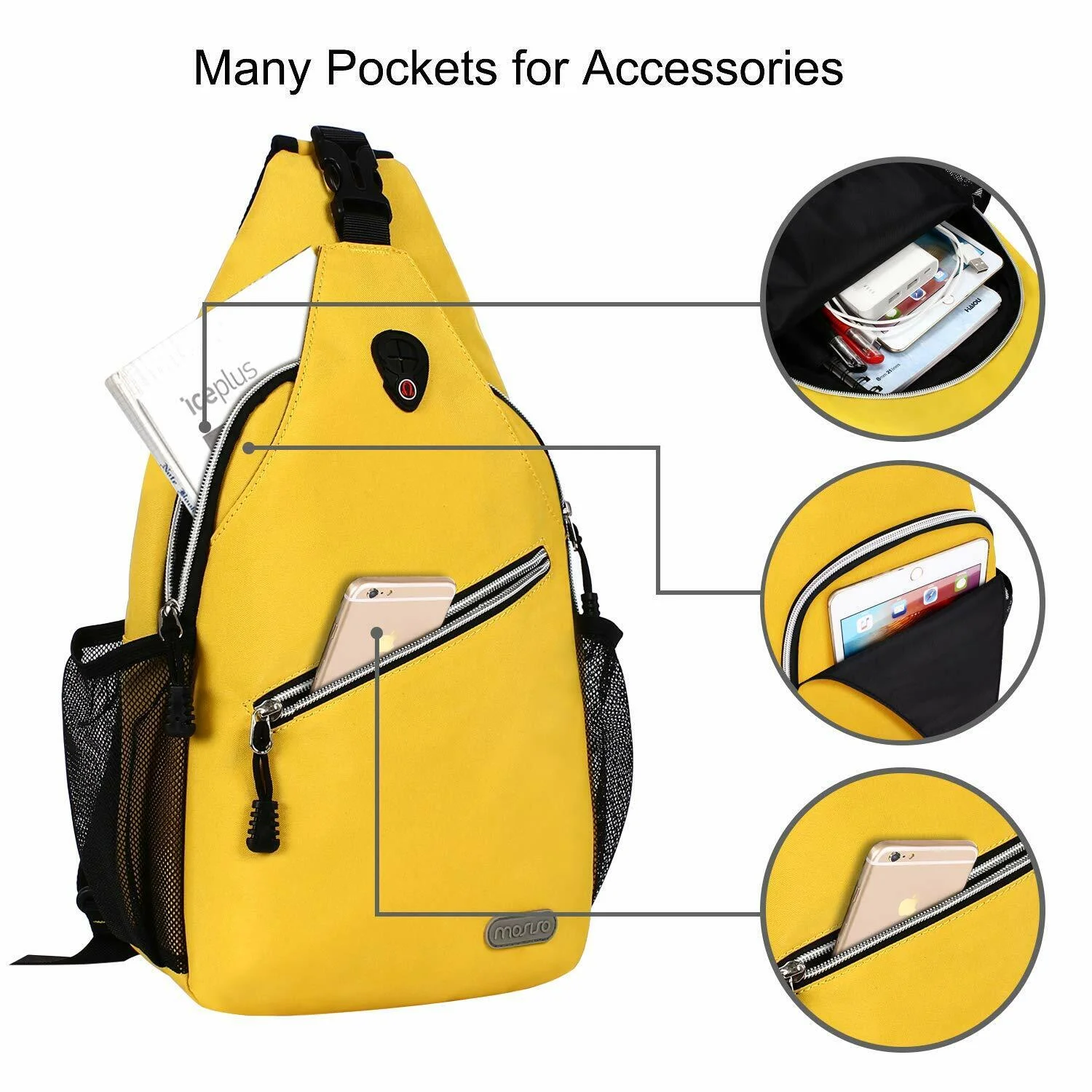 Sling Backpack Multipurpose Travel Hiking Daypack Crossbody Shoulder Bags