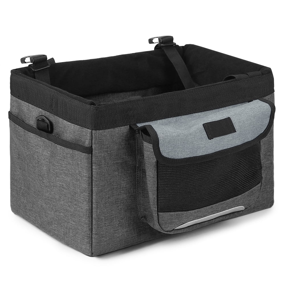 Lixada Foldable Bicycle Front Basket Removable Bike Pet Basket Pet Dog Cat Carrier Camping Tote Bag