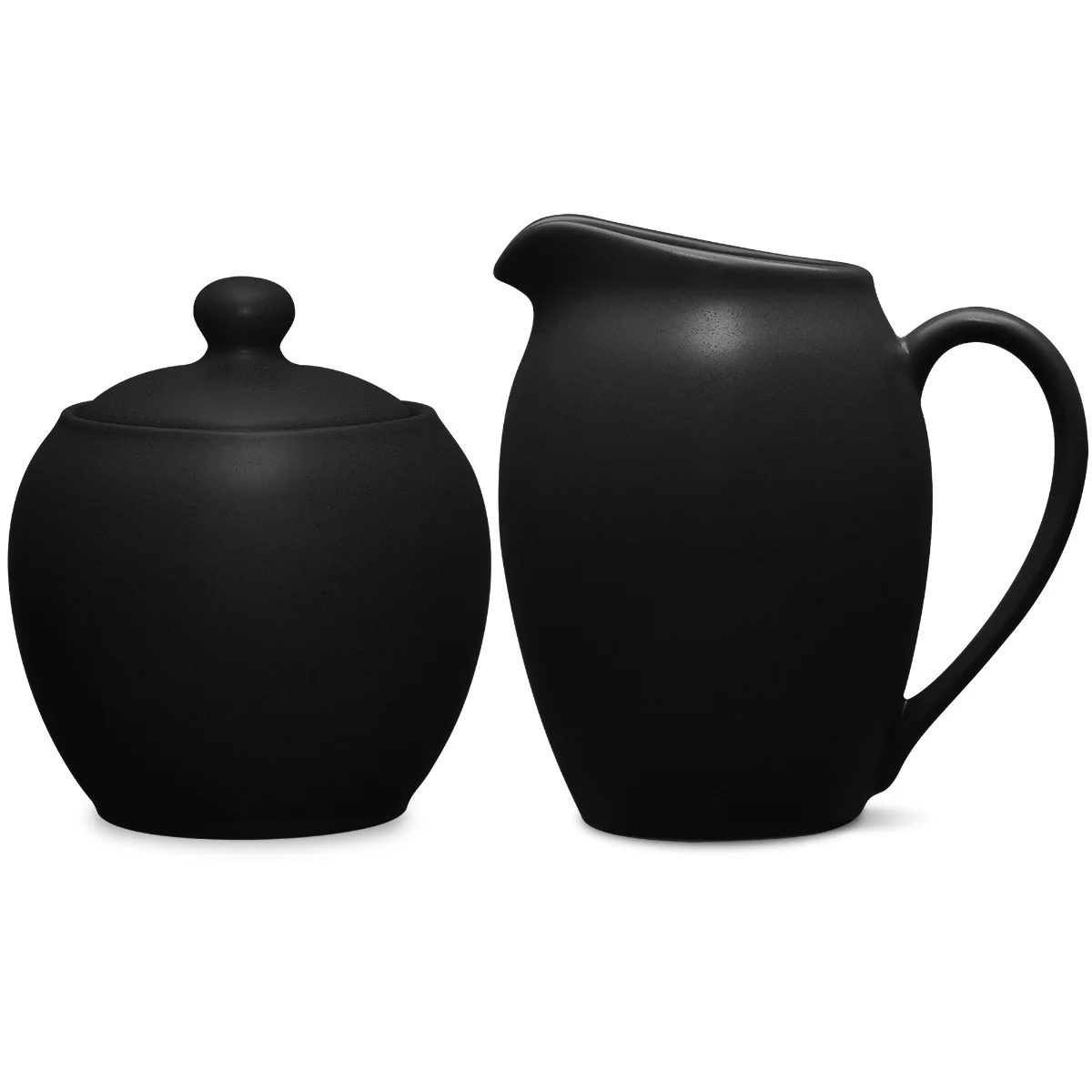 Noritake Colorwave Graphite Sugar and Creamer Set