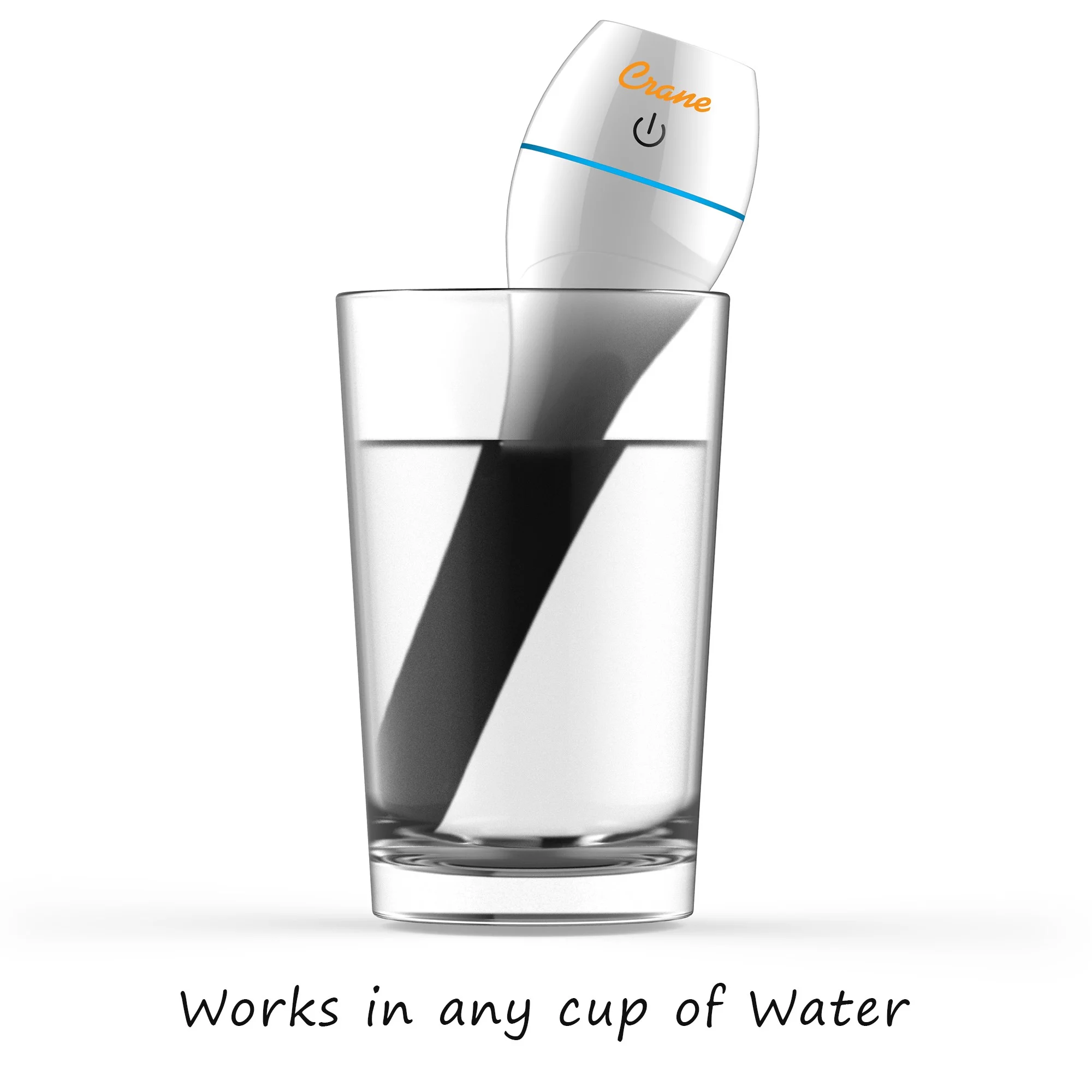 Crane Ultrasonic Cool Mist Travel Humidifier, White