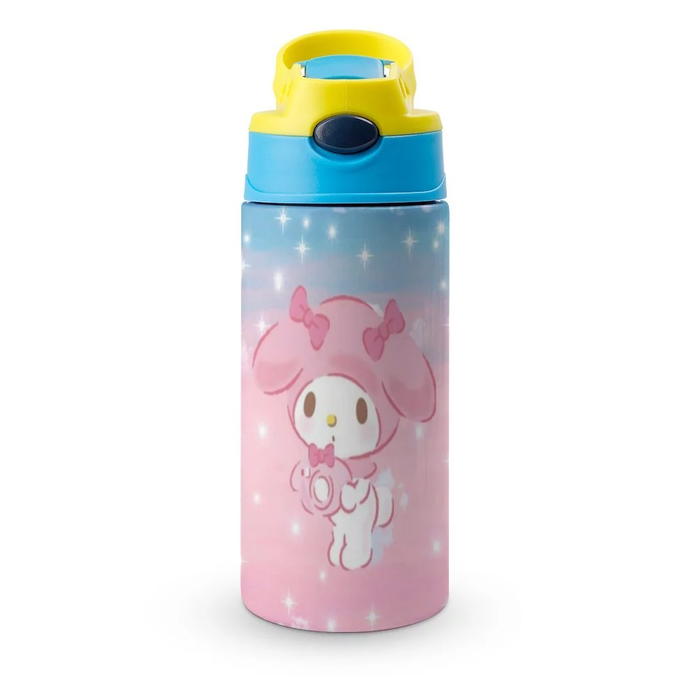 My Melody Kawaii Children's Water Bottle Vacuum Insulated Stainless Steel Cup With Straw Toddler Thermoses