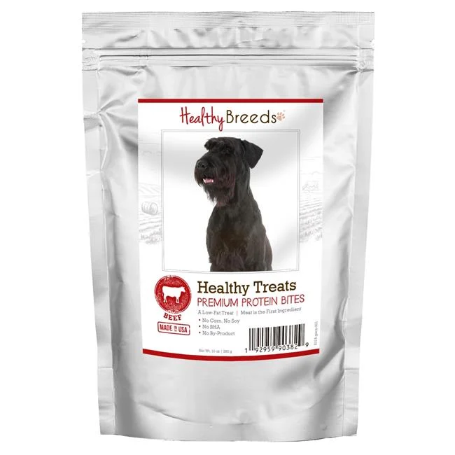 Giant Schnauzer Healthy Treats Premium Protein Bites Beef Dog Treats, 10 oz