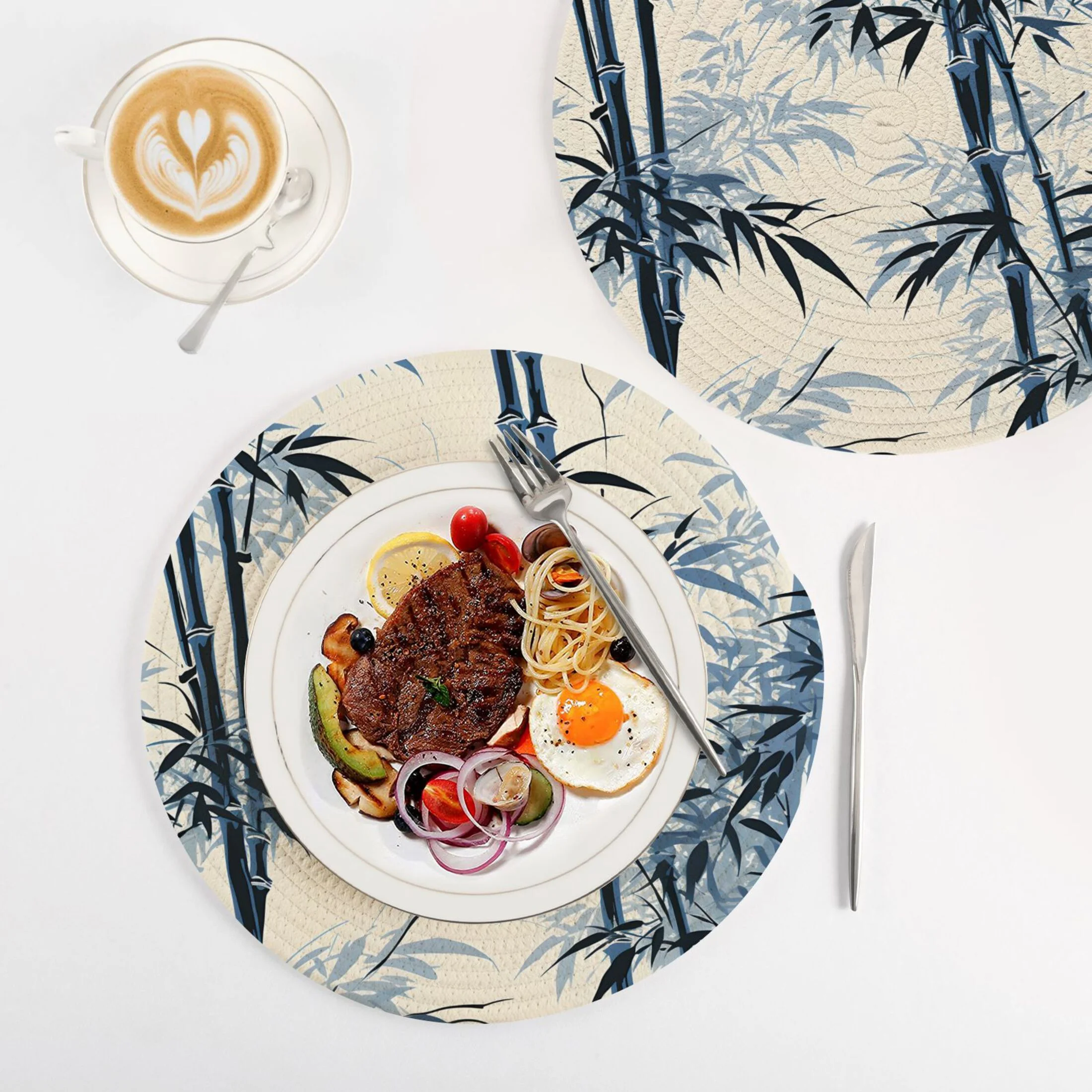 Bamboos 3 PCs Pot Holders Trivets Kitchen 15