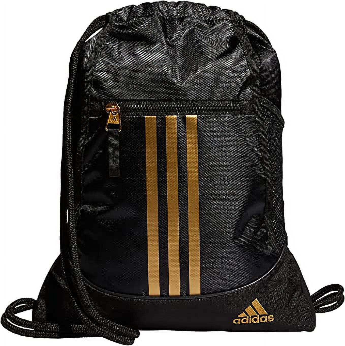 Adidas Alliance II Sackpack, Black/Gold Metallic, One Size