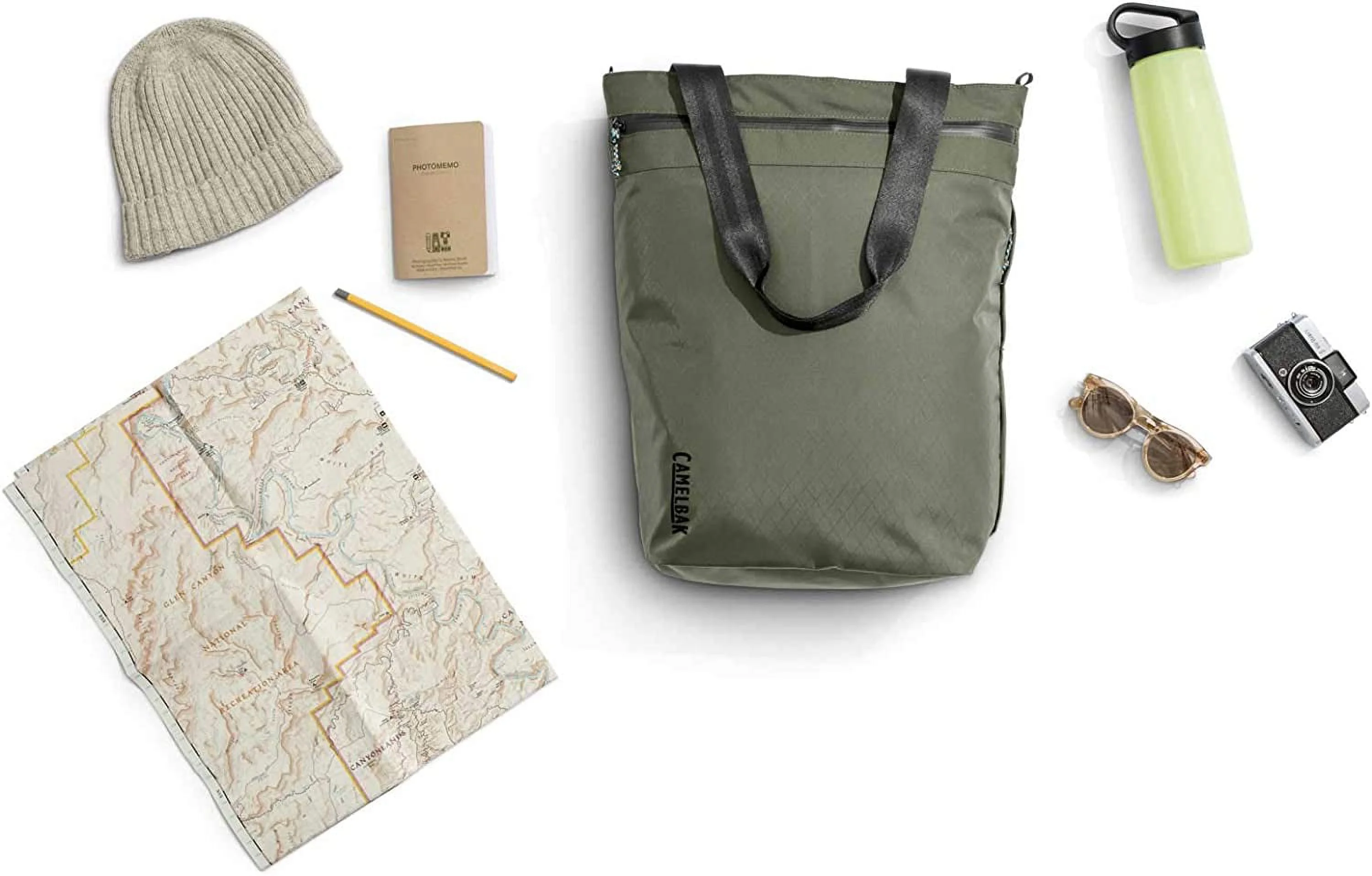 CamelBak Pivot Water Bottle - Echo Plastic 10% renewable plant-based material - BPA-free - Easy Carry, 32 oz, Cloud