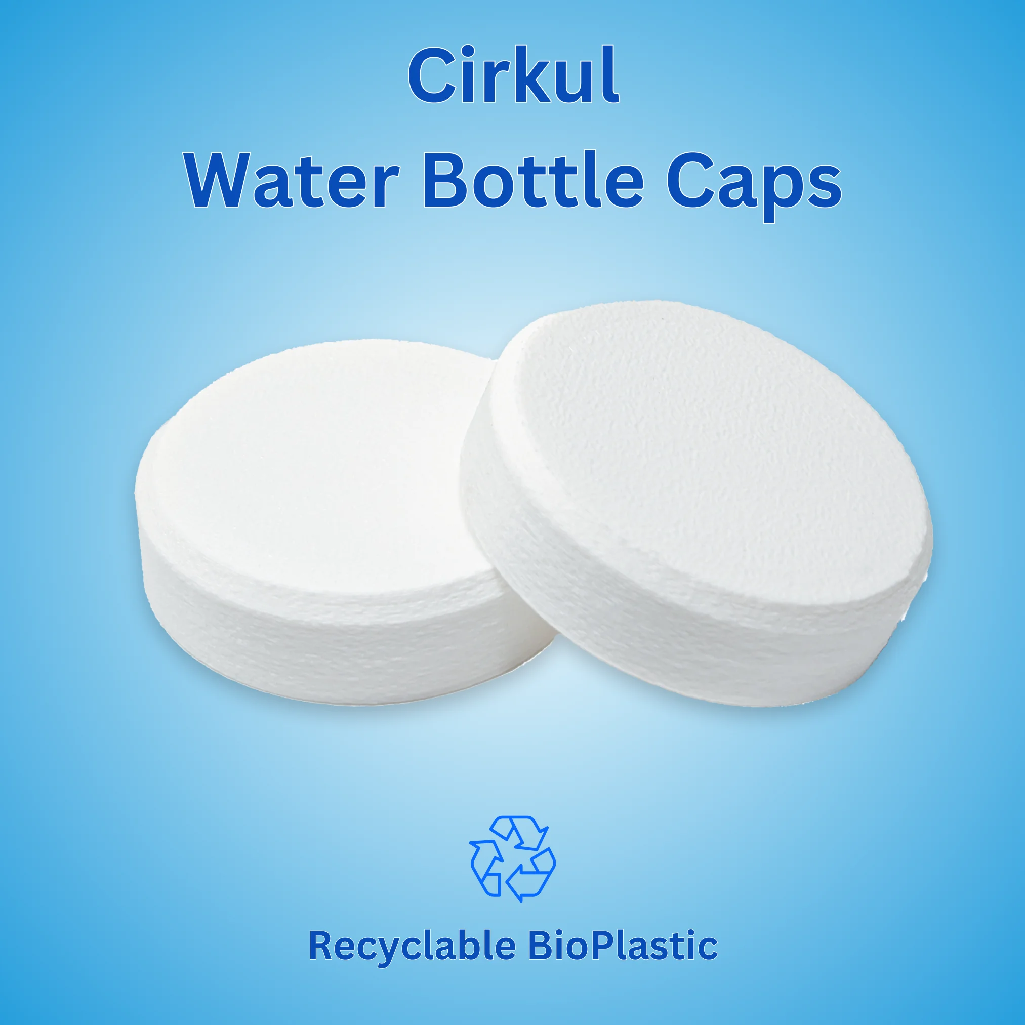 Cap for Cirkul Water Bottle - Plastic White Cap Lids, 2 Pack, Enhances Cirkul Water Bottle, Made in USA, Essential for Cirkul Water Bottle