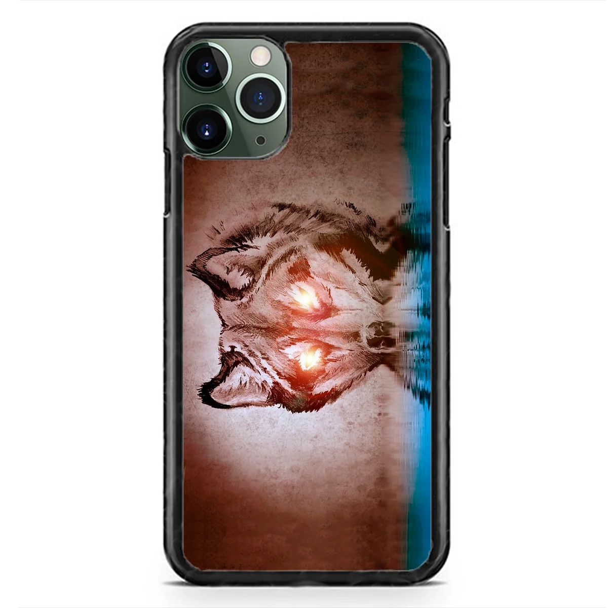 Wolf Native Pack Forest Slim Shockproof Hard Rubber Custom Case Cover For iphone 15 Pro Max Plus 14 13 Mini