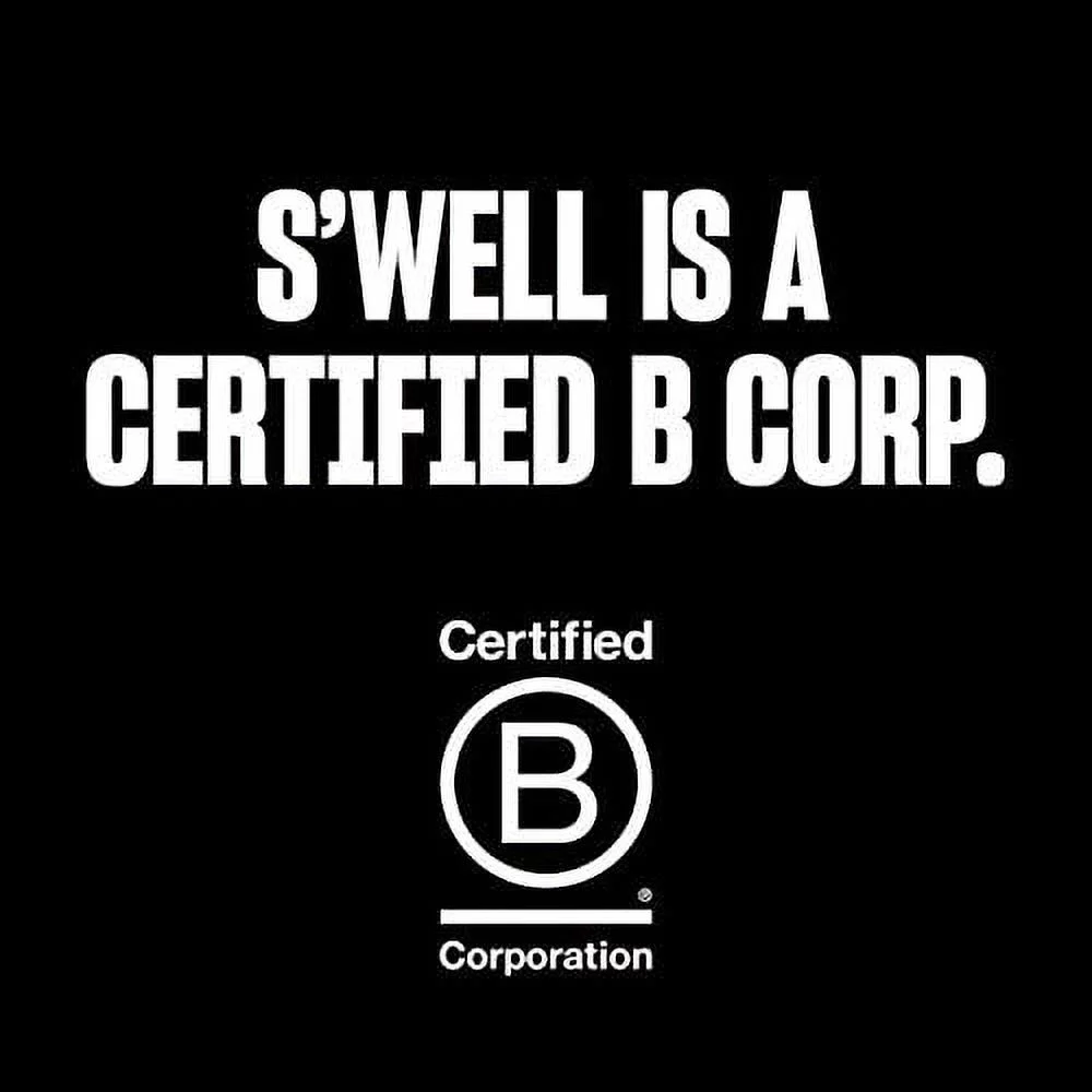 S'well 25 oz Gray and Silver Stainless Steel Water Bottle with Wide Mouth and Screw Cap