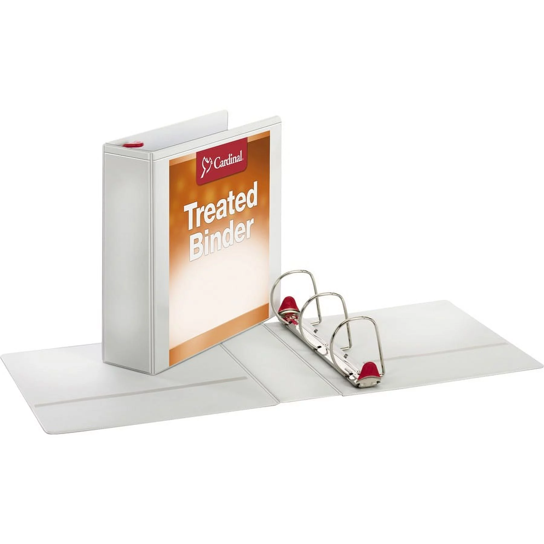 Cardinal Treated Binder ClearVue Locking Slant-D Ring Binder, 3