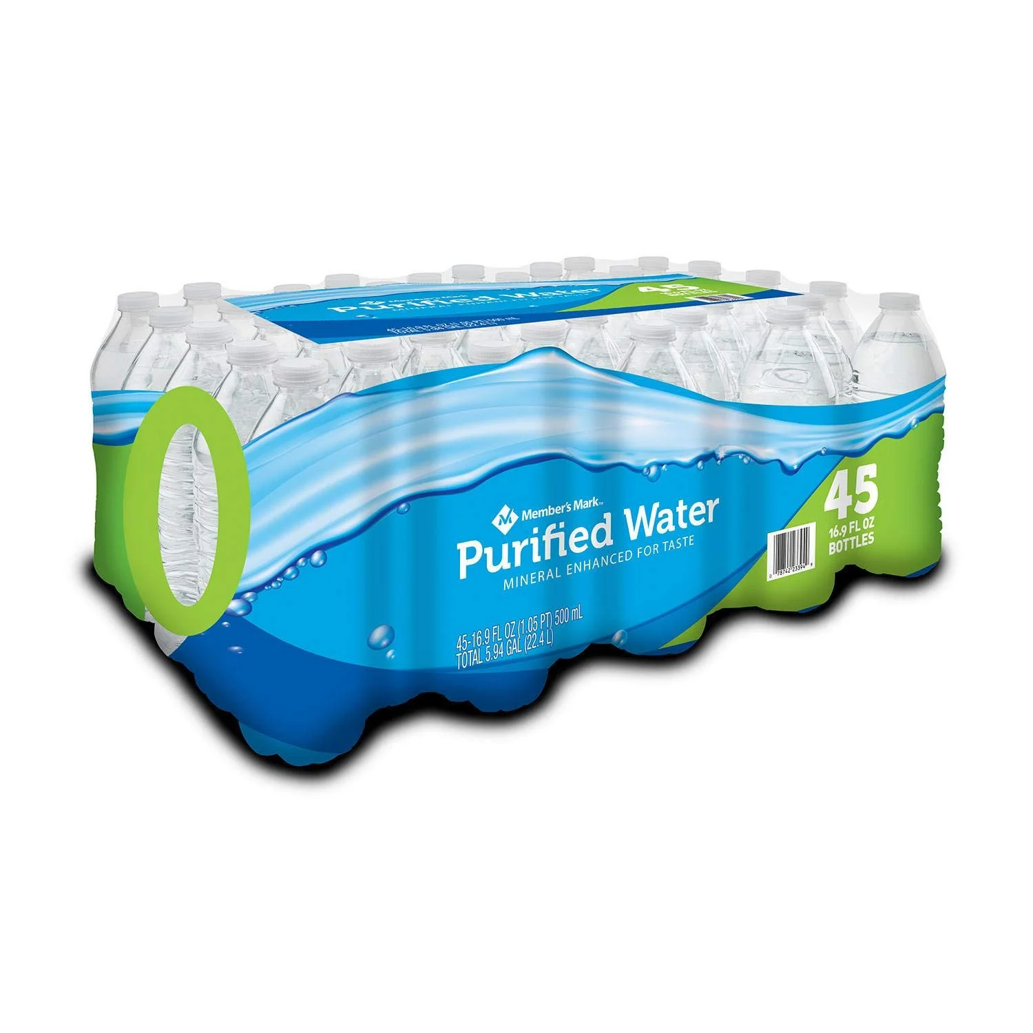 Purified Bottled Water (Pack Of 45) 16.9 Fl Oz, 760.5 Fluid Ounce