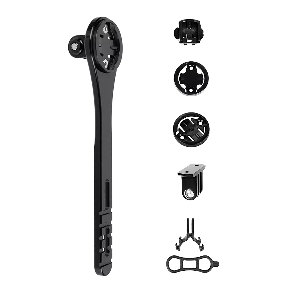 Apexeon Road Bike Handlebar Computer Mount Holder for Garmin/Cateye/Bryton Computer Sports Camera Mount Flashlight Holder Bracket