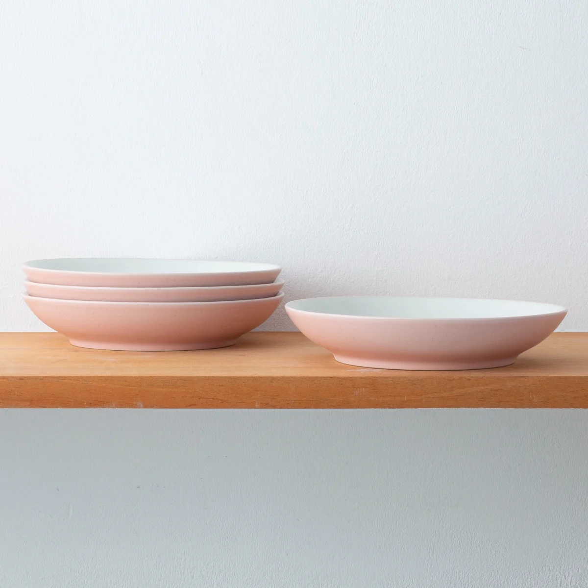 Noritake Colorwave Pink Set of 4 Coupe Pasta Bowls