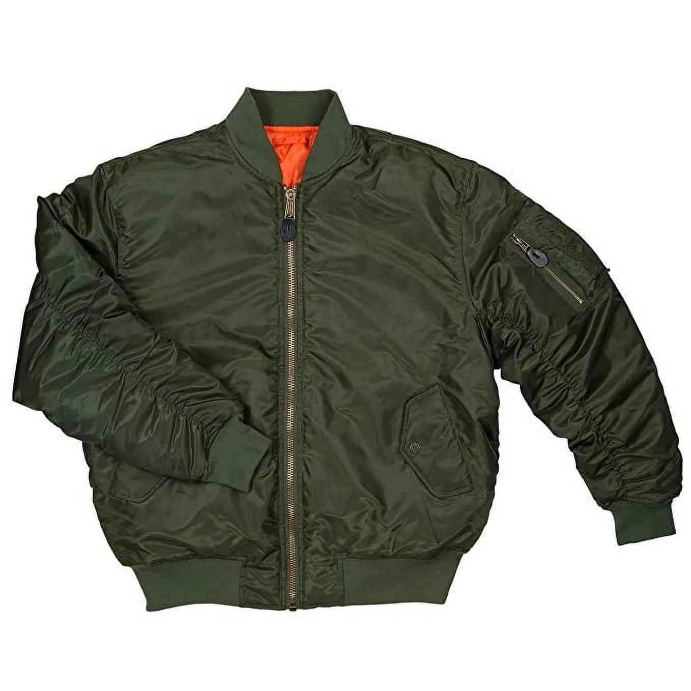 Men's MA-1 Flight Bomber Pilot Jacket-MA1-Olv-XL