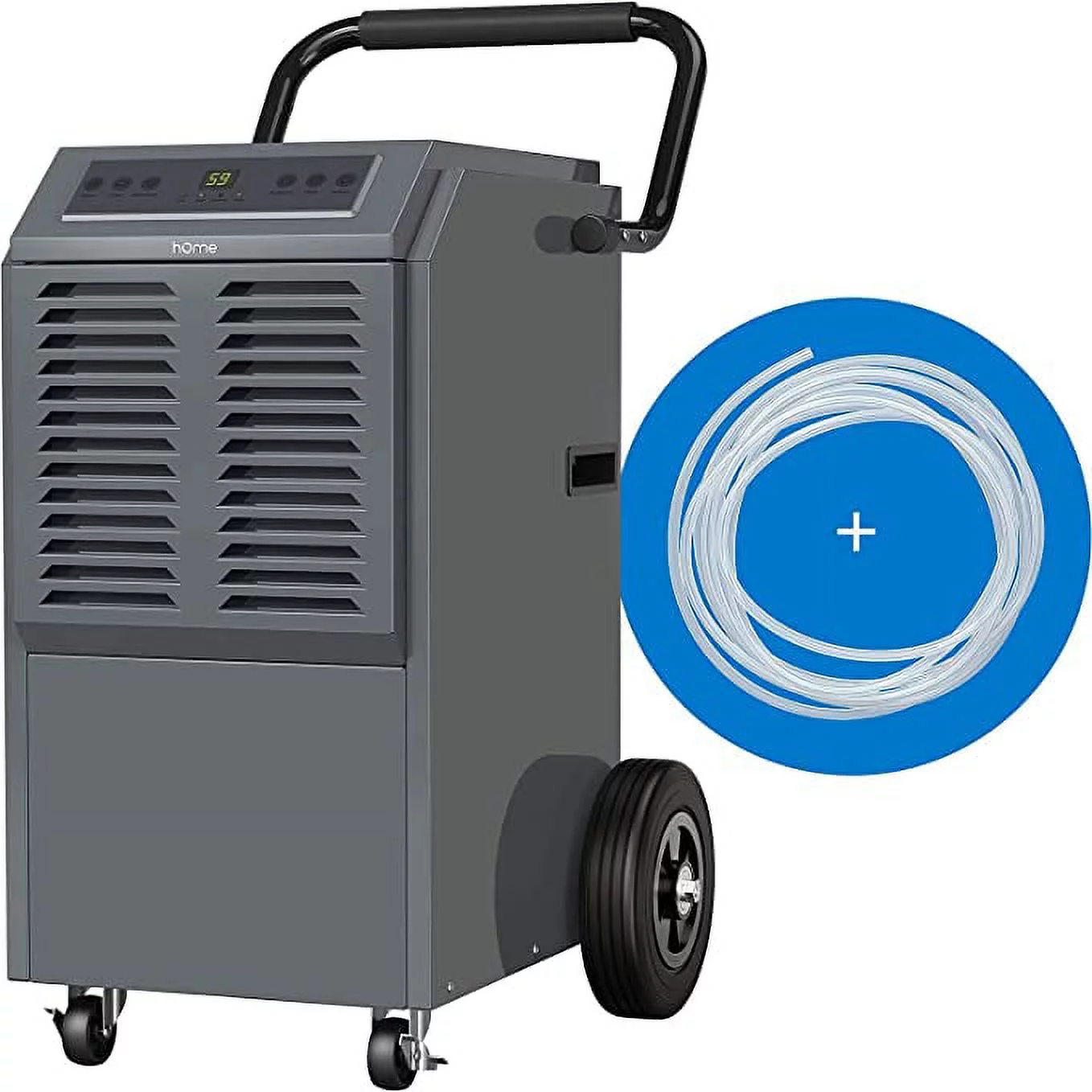HOmeLabs HME020437N Commercial Grade 140 Pint Dehumidifier Built-In Pump, Includes Drain Hose and Washable Filter