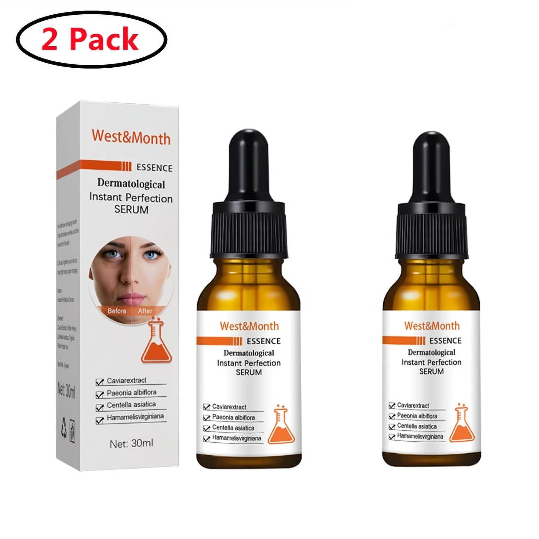 Face Serum for Sensitive Skin, Gentle and Lightweight Facial Serum to Smooth and Fortify Skin,2 Pack