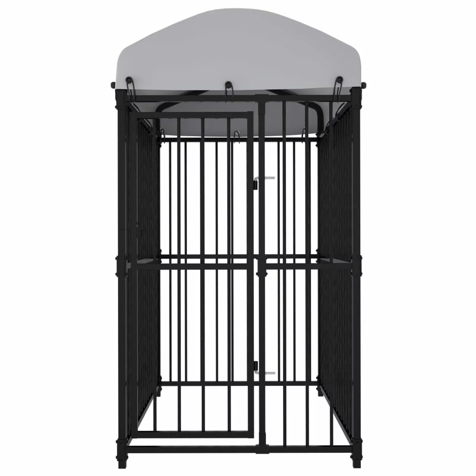 Carevas Outdoor Dog Kennel with Roof 59.1