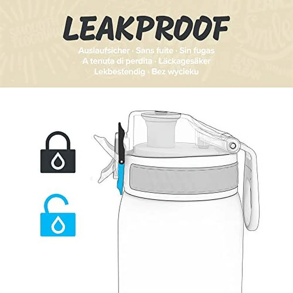 Ion8 Double Wall Stainless Steel Leakproof Water Bottle - 34 oz/1000 ml - Navy