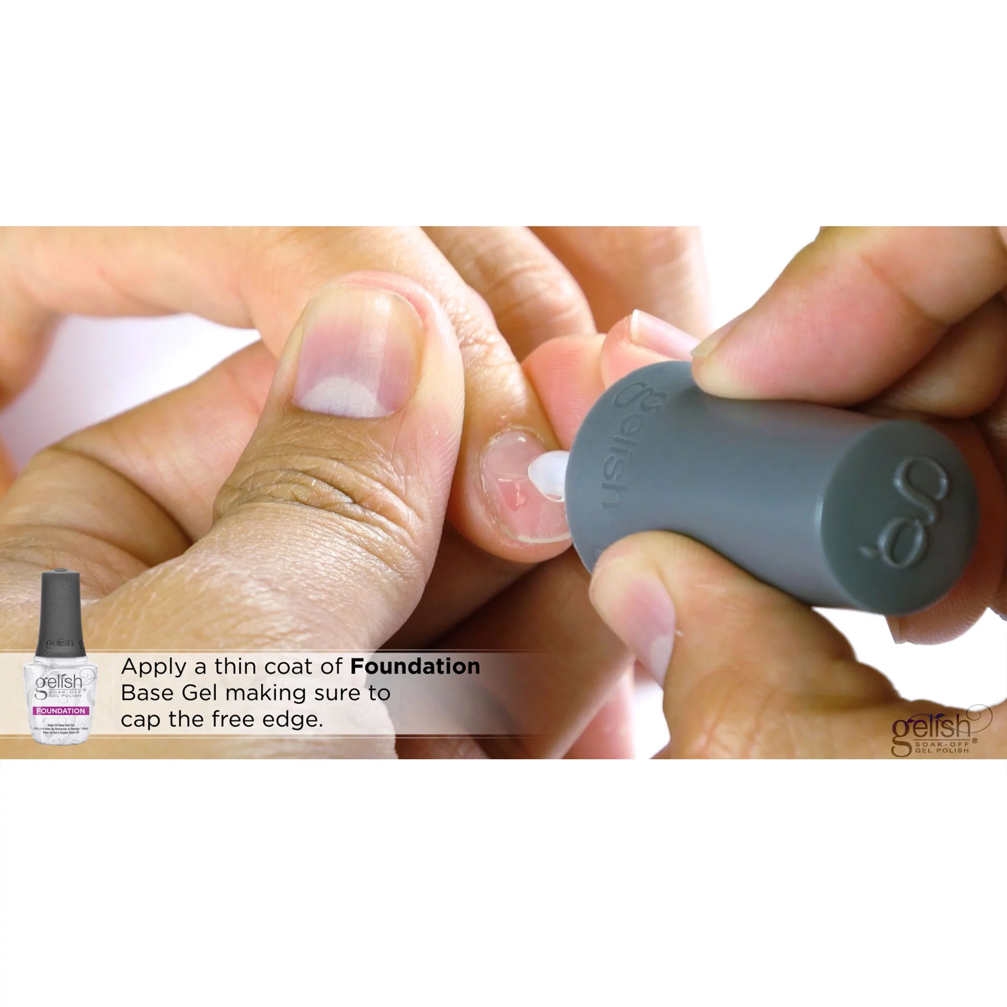 Gelish Terrific Trio Basix Care Soak Off Gel Nail Polish Kit