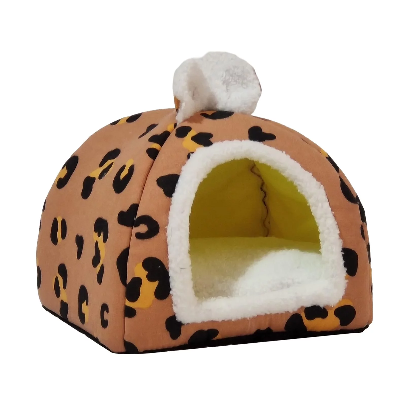 Cat Beds for Indoor Cats, Small Dog Bed Pet Tent Cave, Warm Sleeping Nest for Puppy and Kitten Small Pets ,S Red